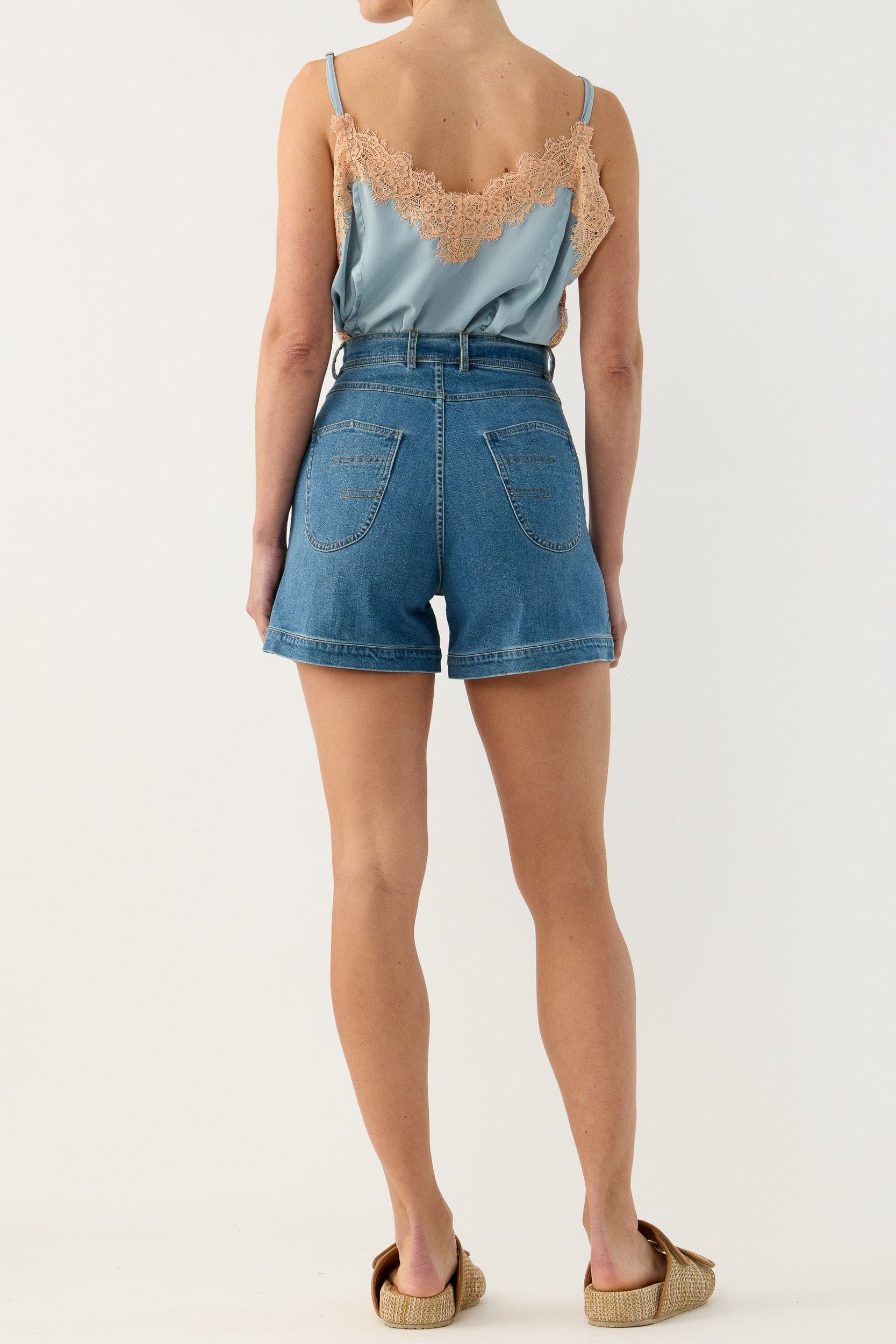 Raven Stretch Denim Short