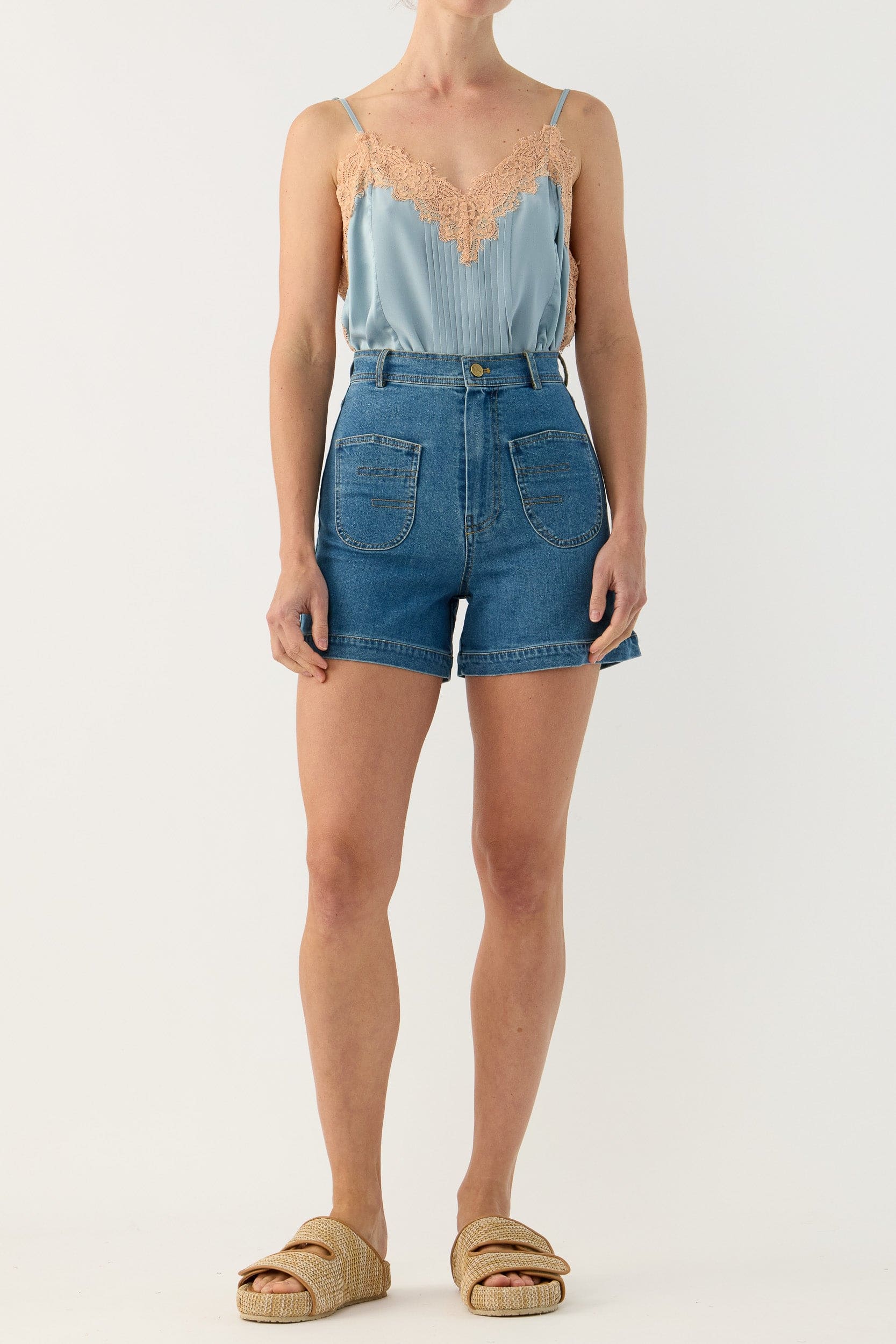 Raven Stretch Denim Short