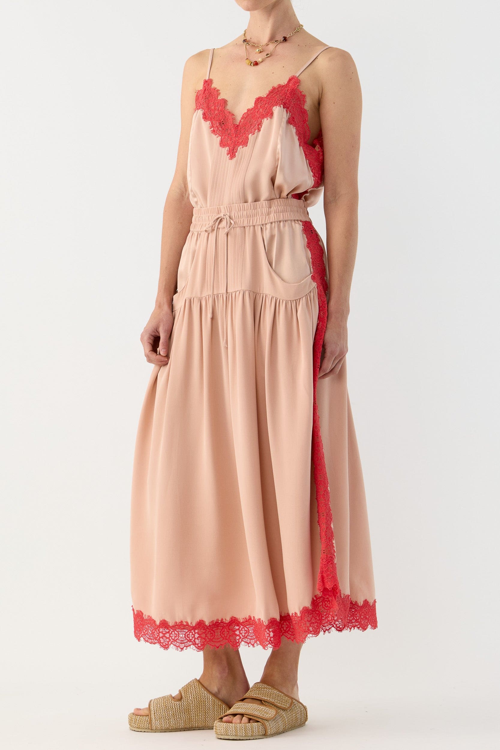 Brodie Silk & Lace Skirt