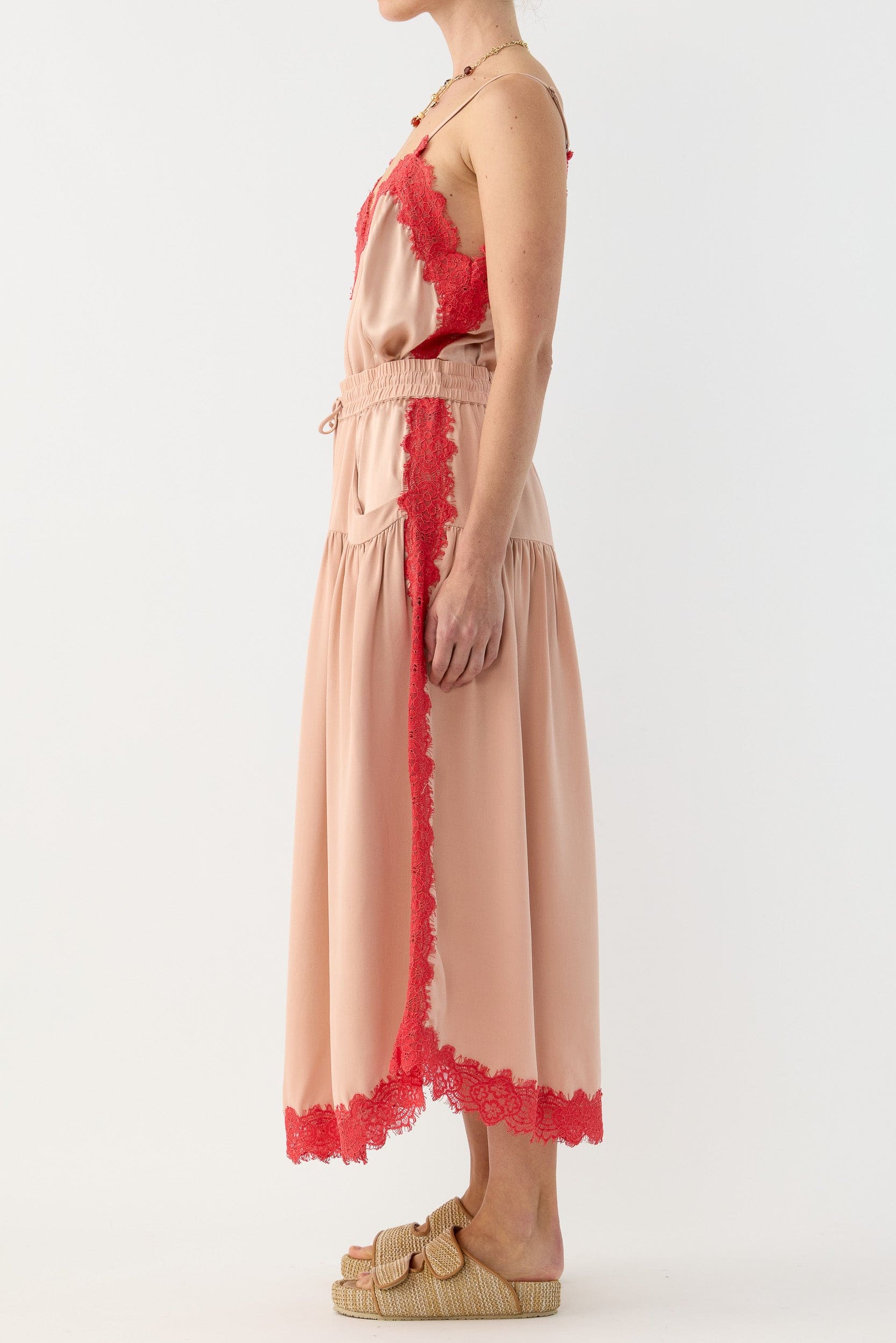 Brodie Silk & Lace Skirt