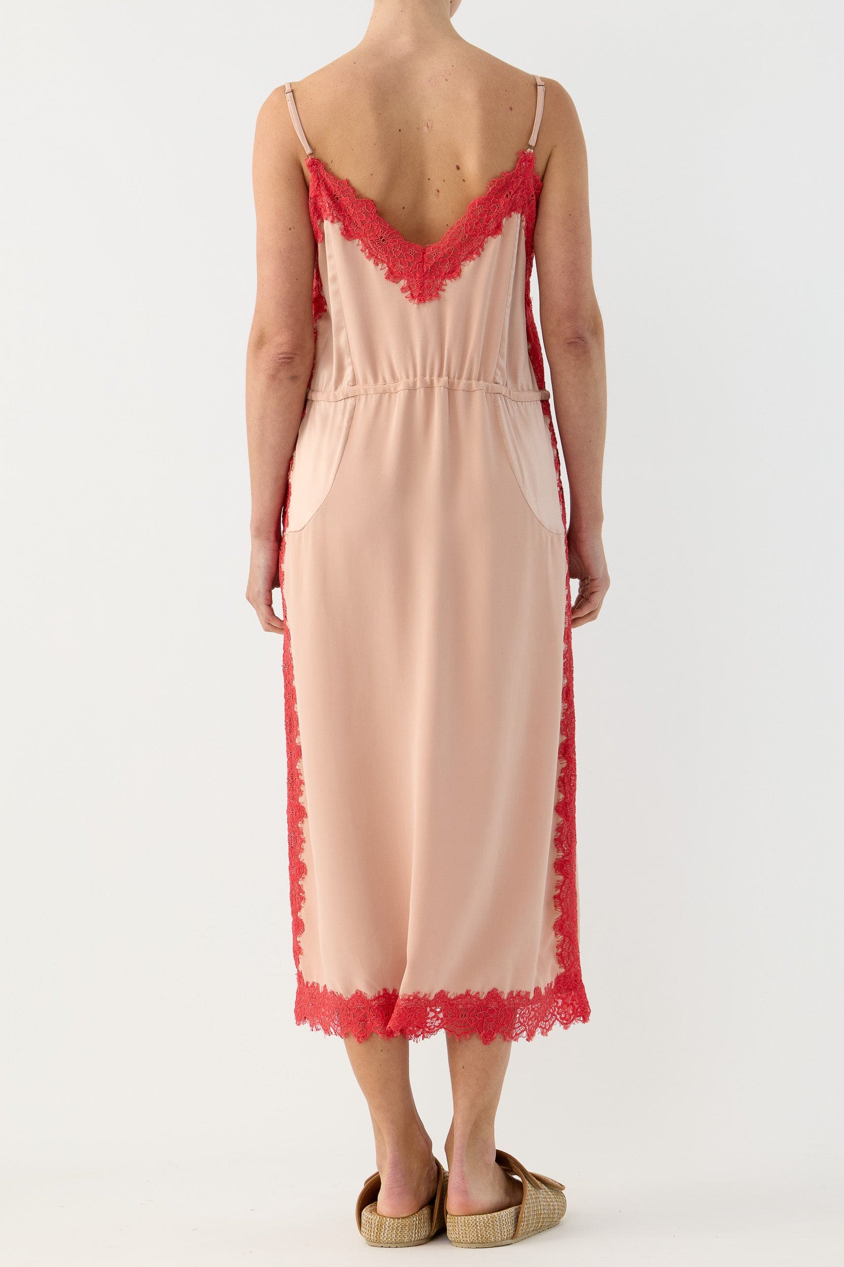 Brodie Silk & Lace Cami Dress