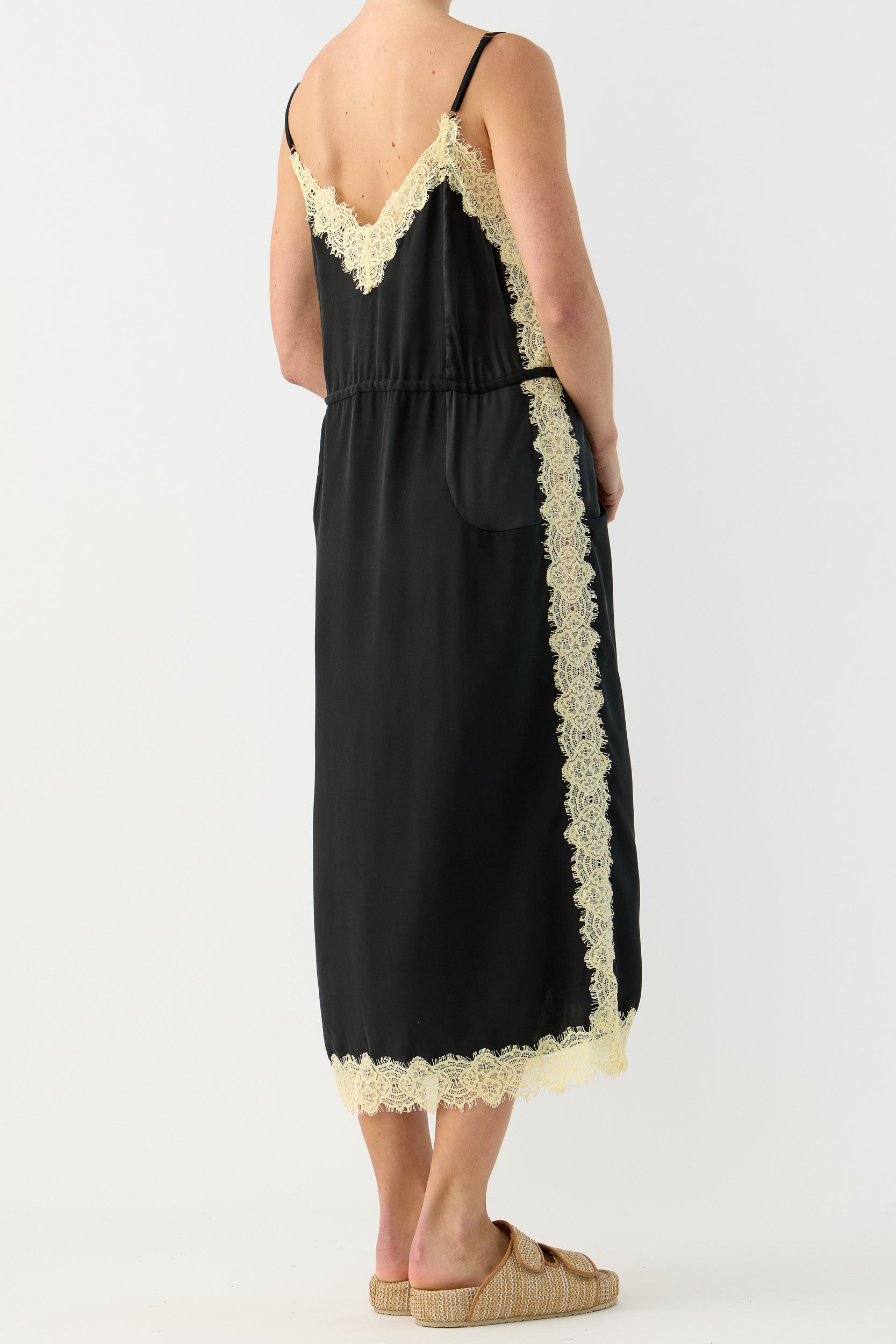 Brodie Silk & Lace Cami Dress