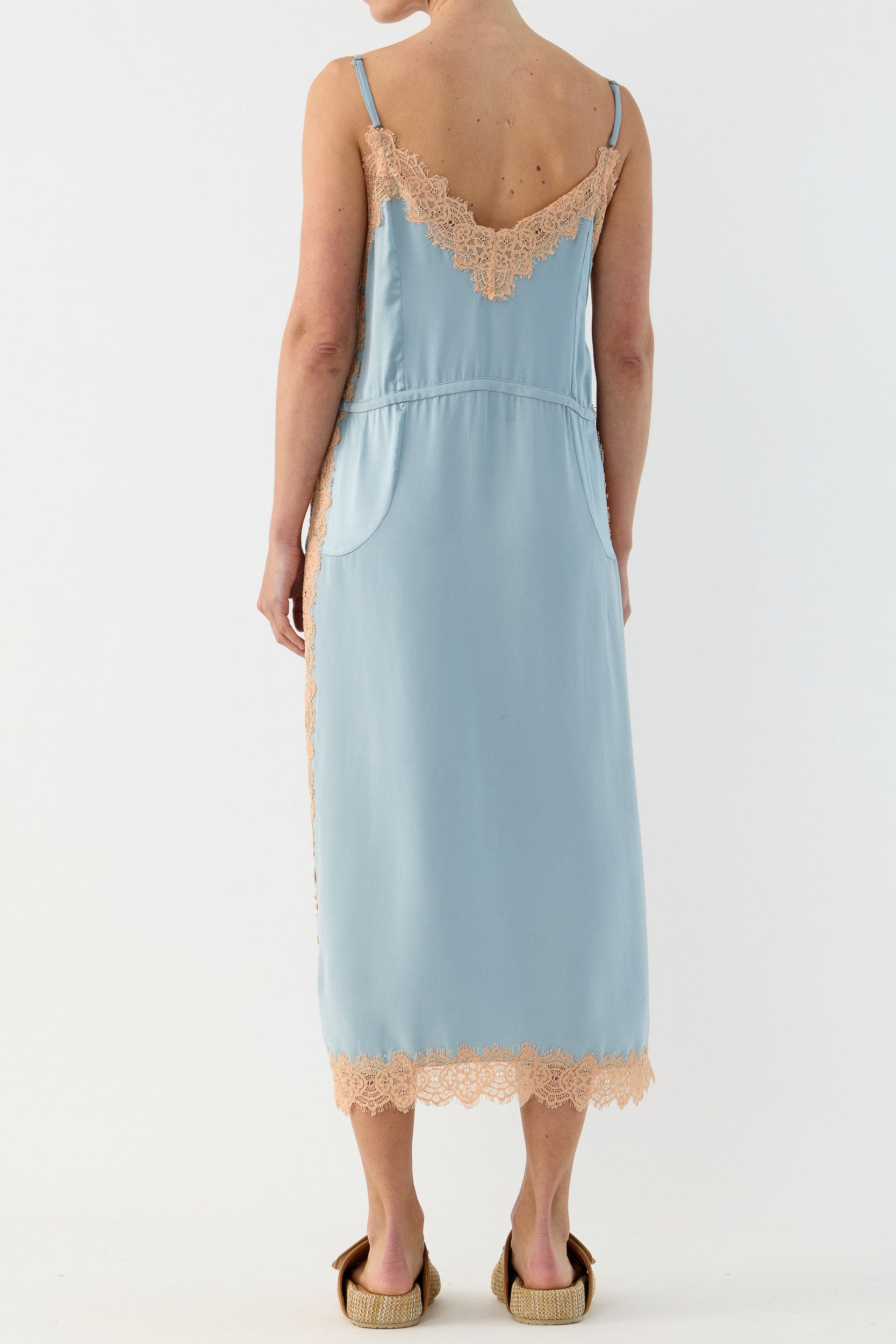 Brodie Silk & Lace Cami Dress