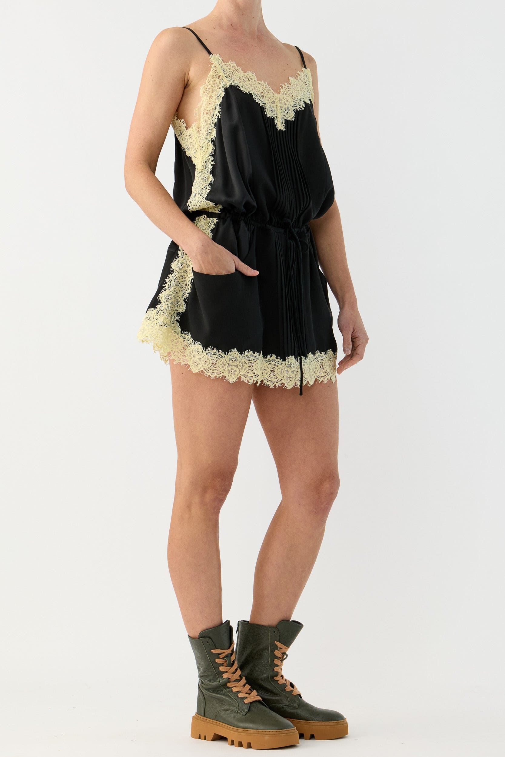 Fallon Leather Combat Boot