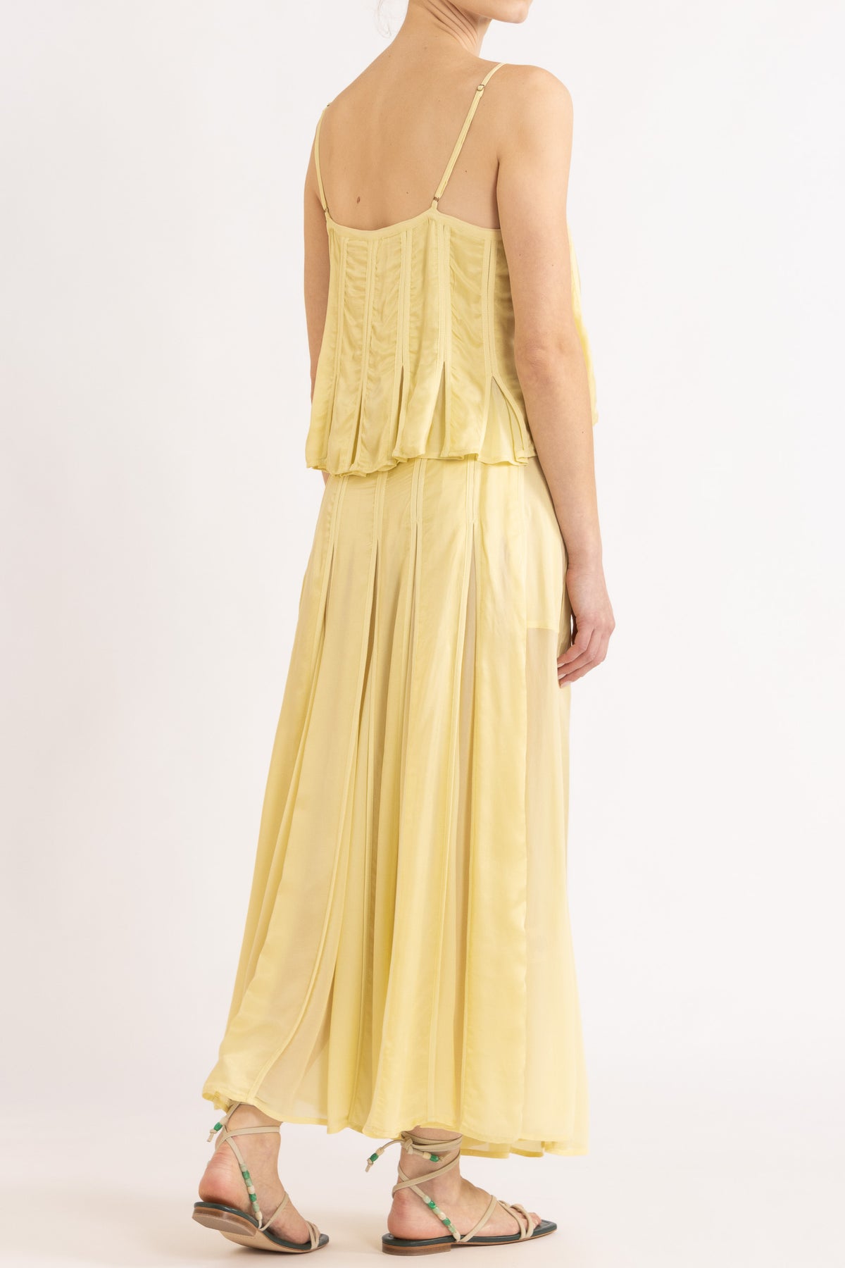 Evara Box Pleat Skirt