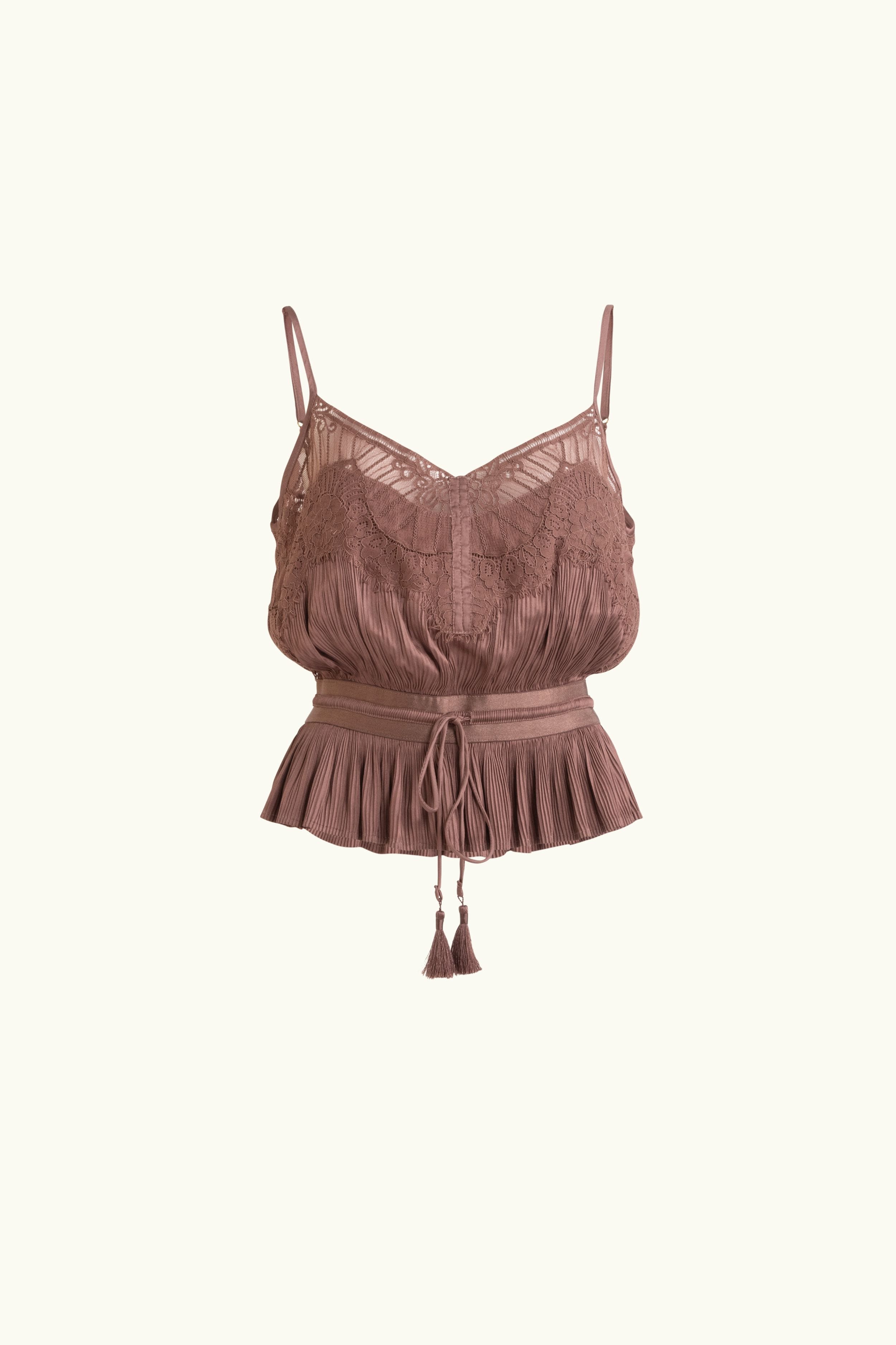 Valerie Lace Pleat Cami