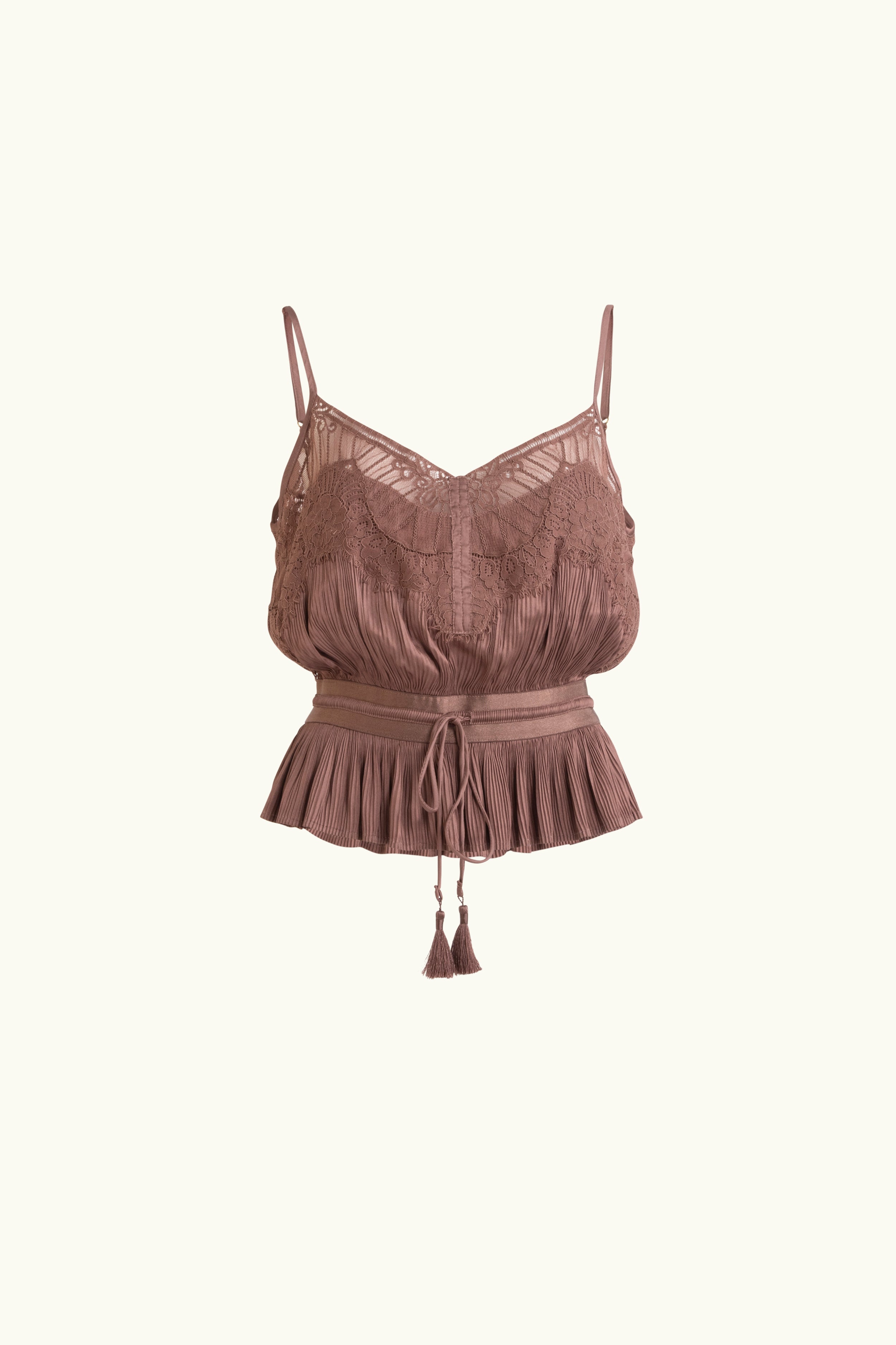 Valerie Lace Pleat Cami