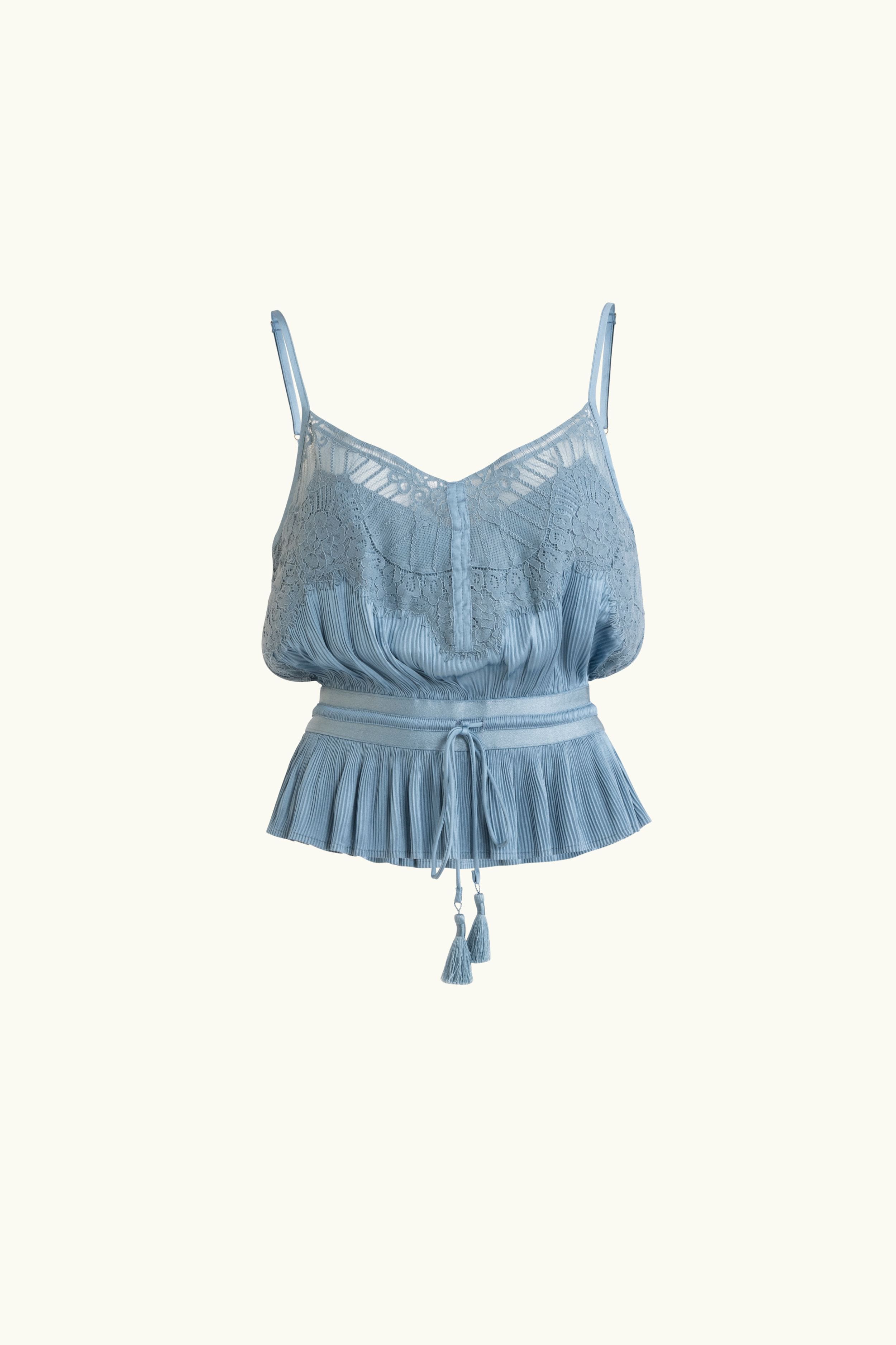 Valerie Lace Pleat Cami
