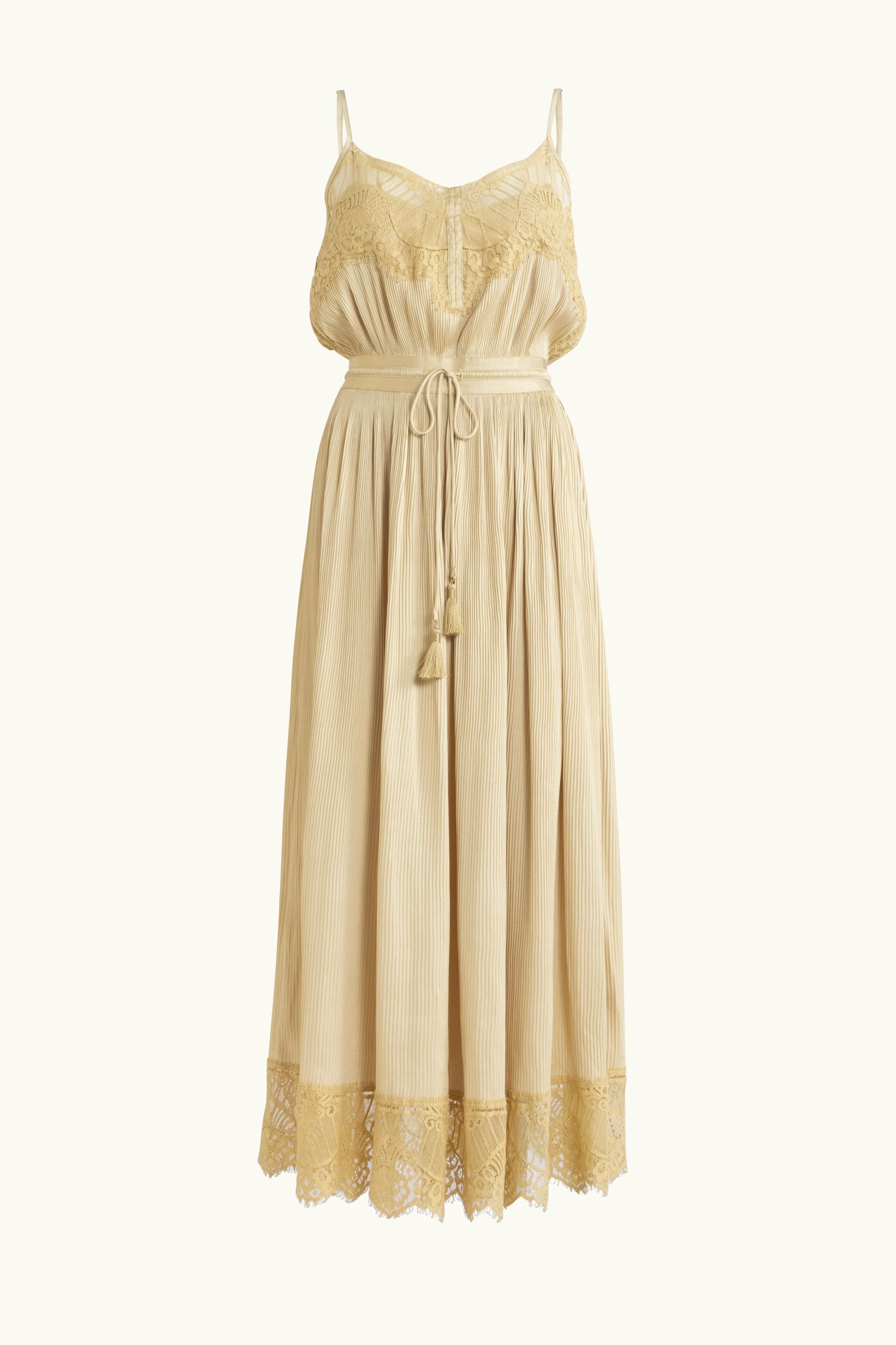 Valerie Lace Pleat Cami Dress