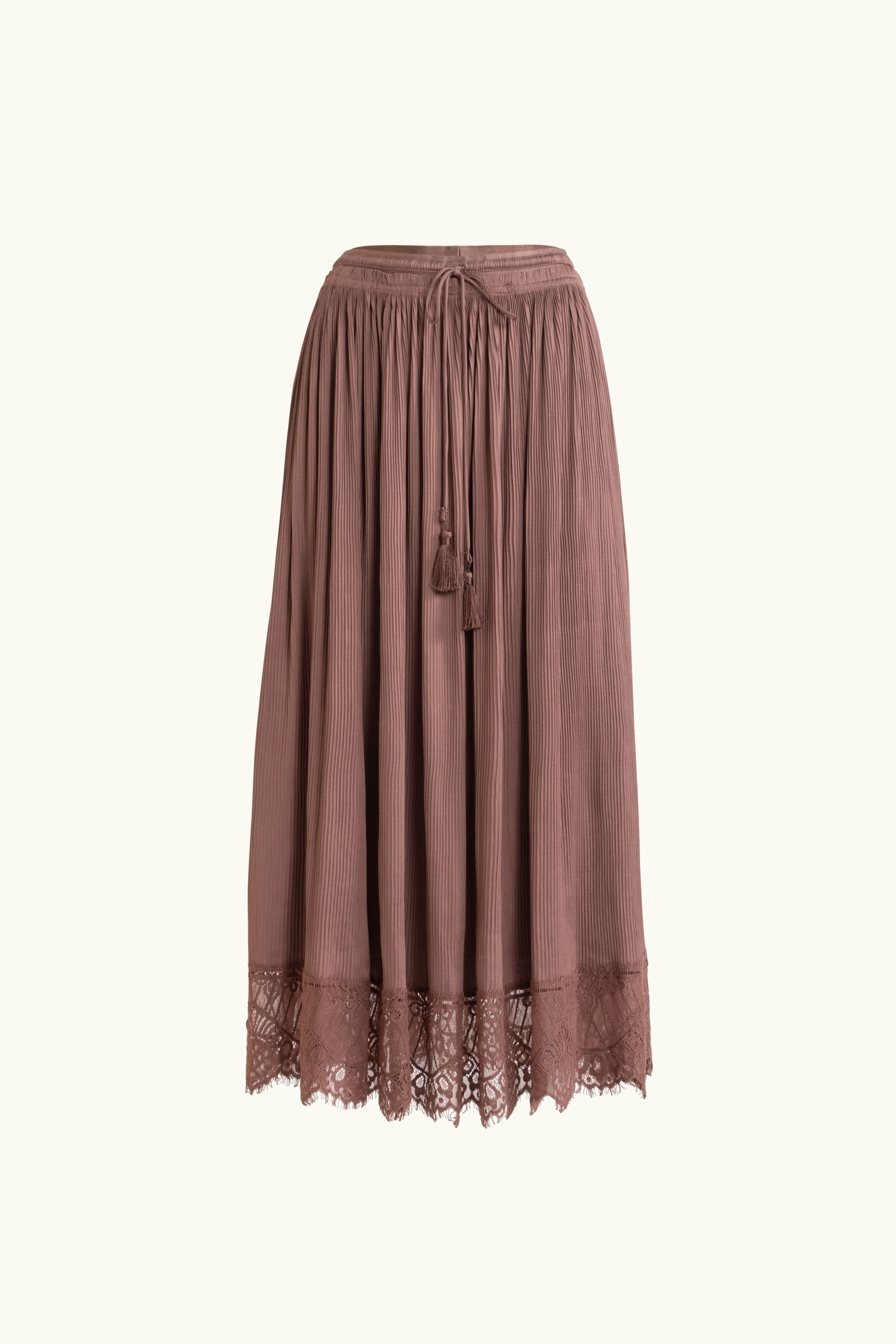 Valerie Lace Pleat Skirt