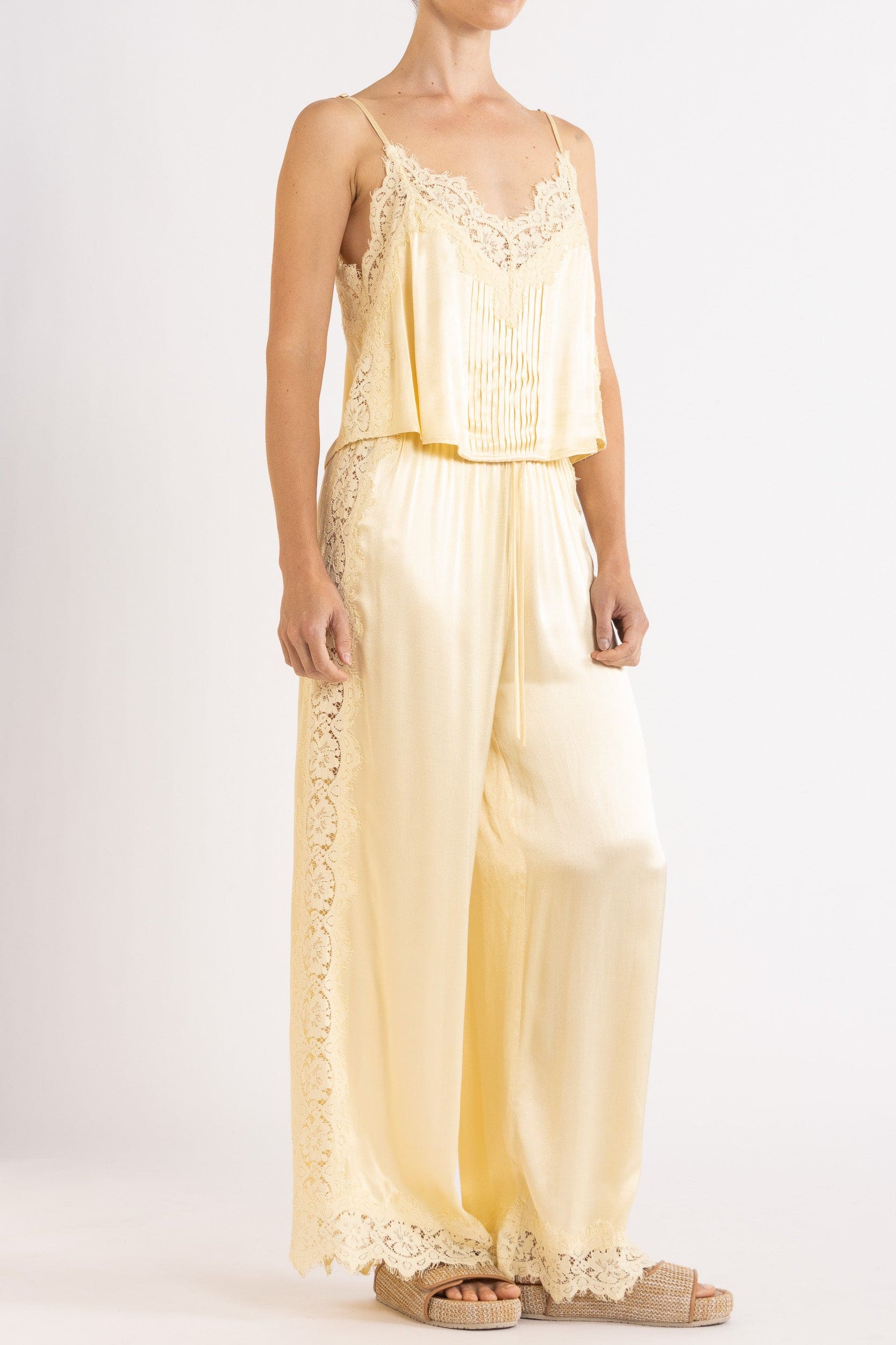 Lenny Satin Lace Cami