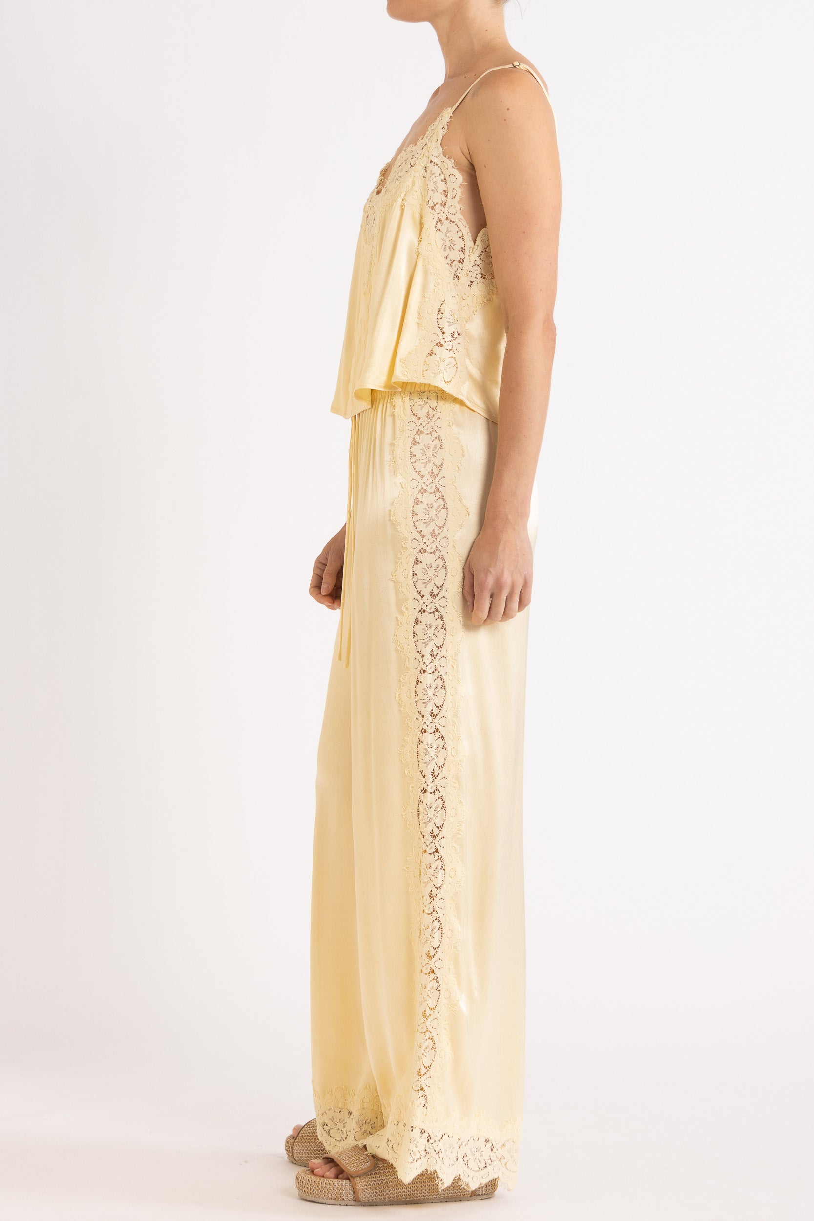 Lenny Satin Lace Cami