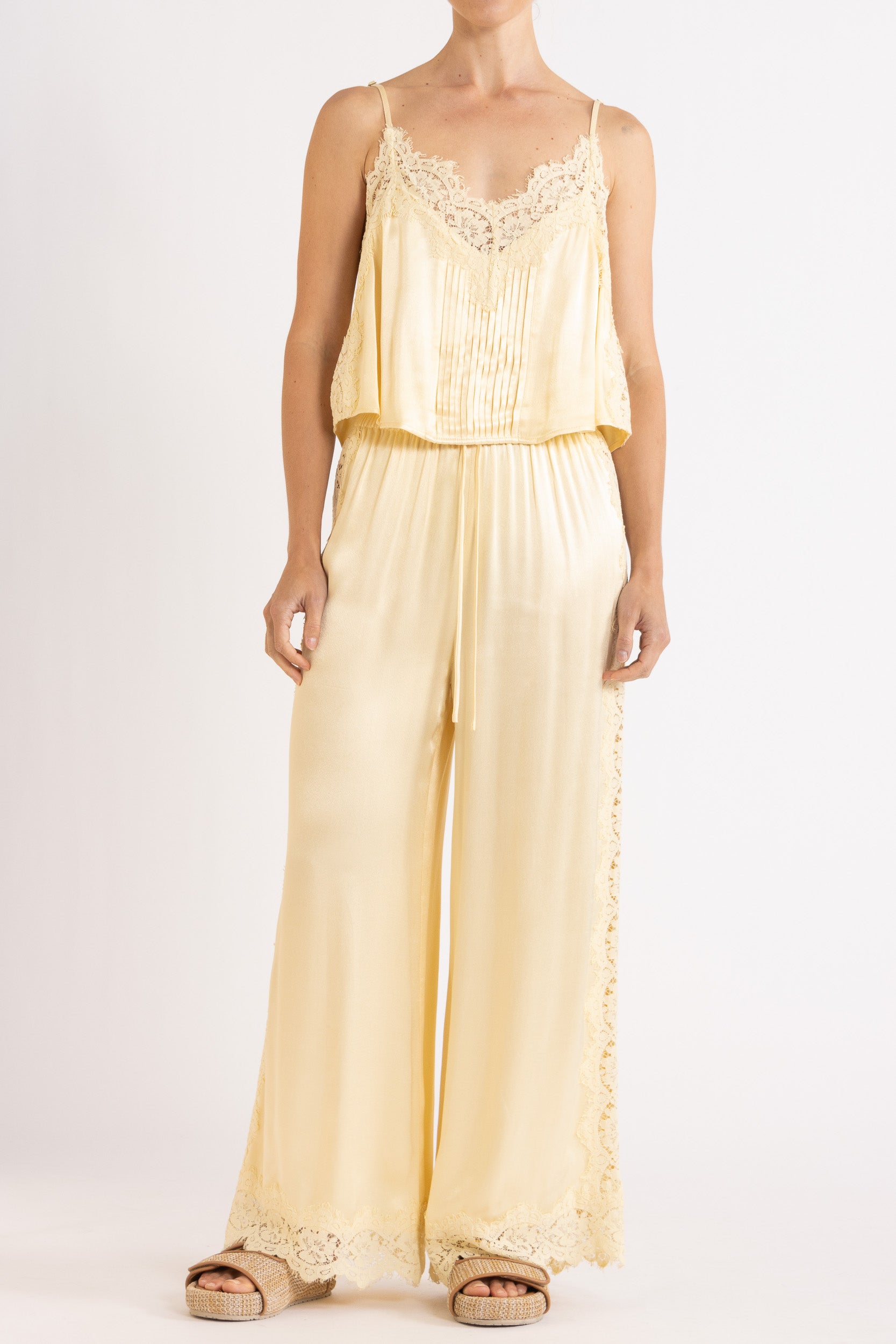 Lenny Satin Lace Cami