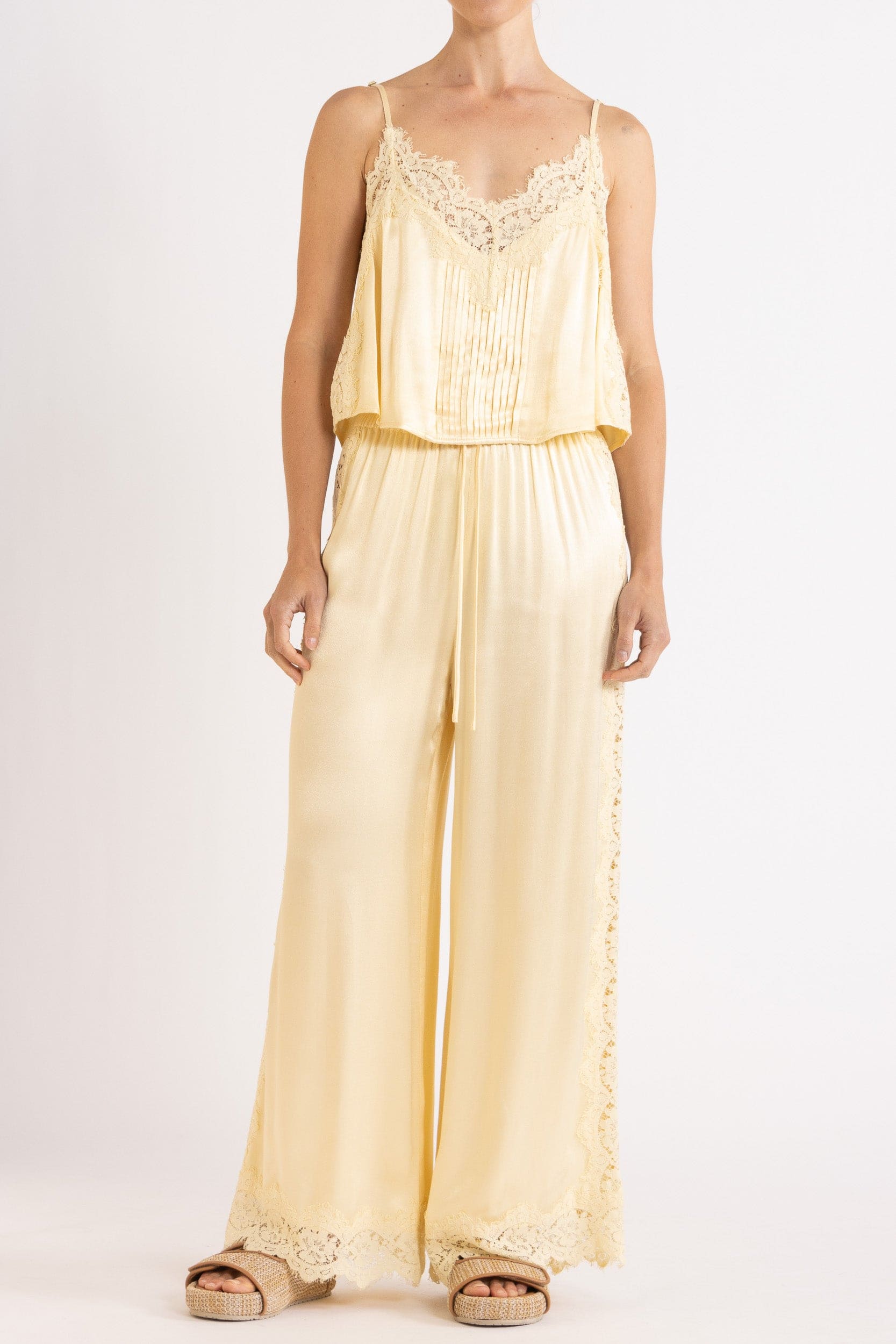 Lenny Satin Lace Cami