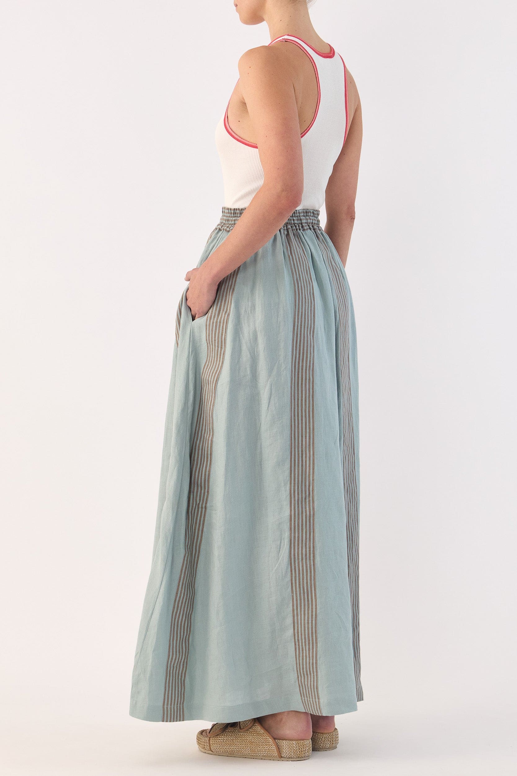 Seven Linen Maxi Skirt