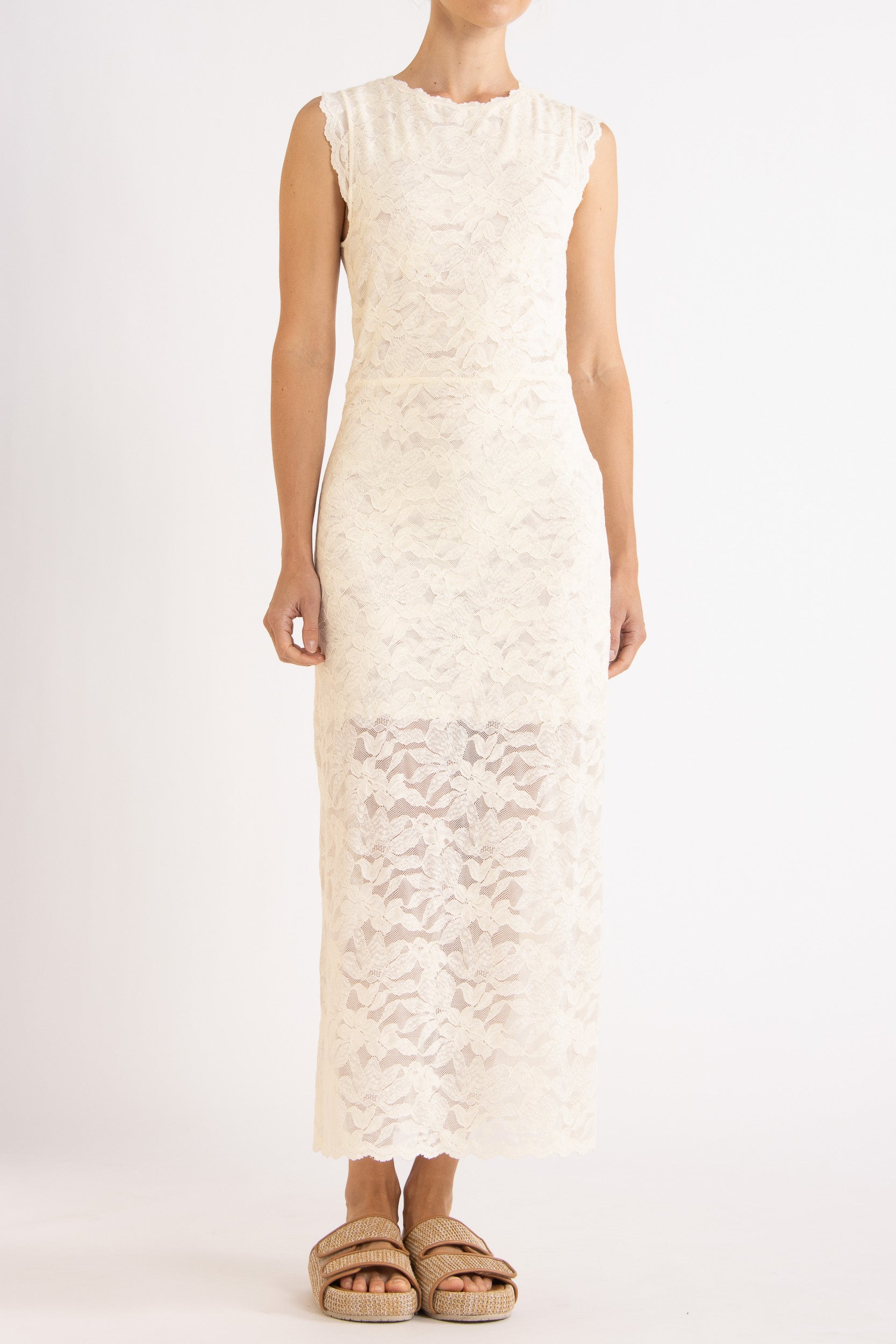 Erika Sleeveless Lace Dress