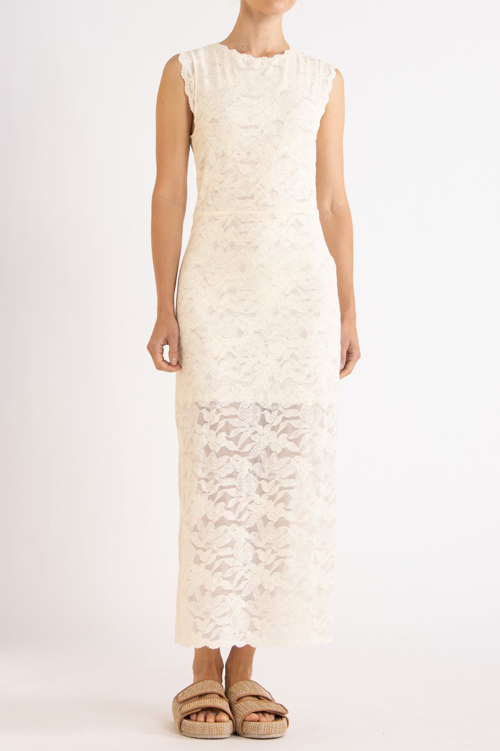 Erika Sleeveless Lace Dress