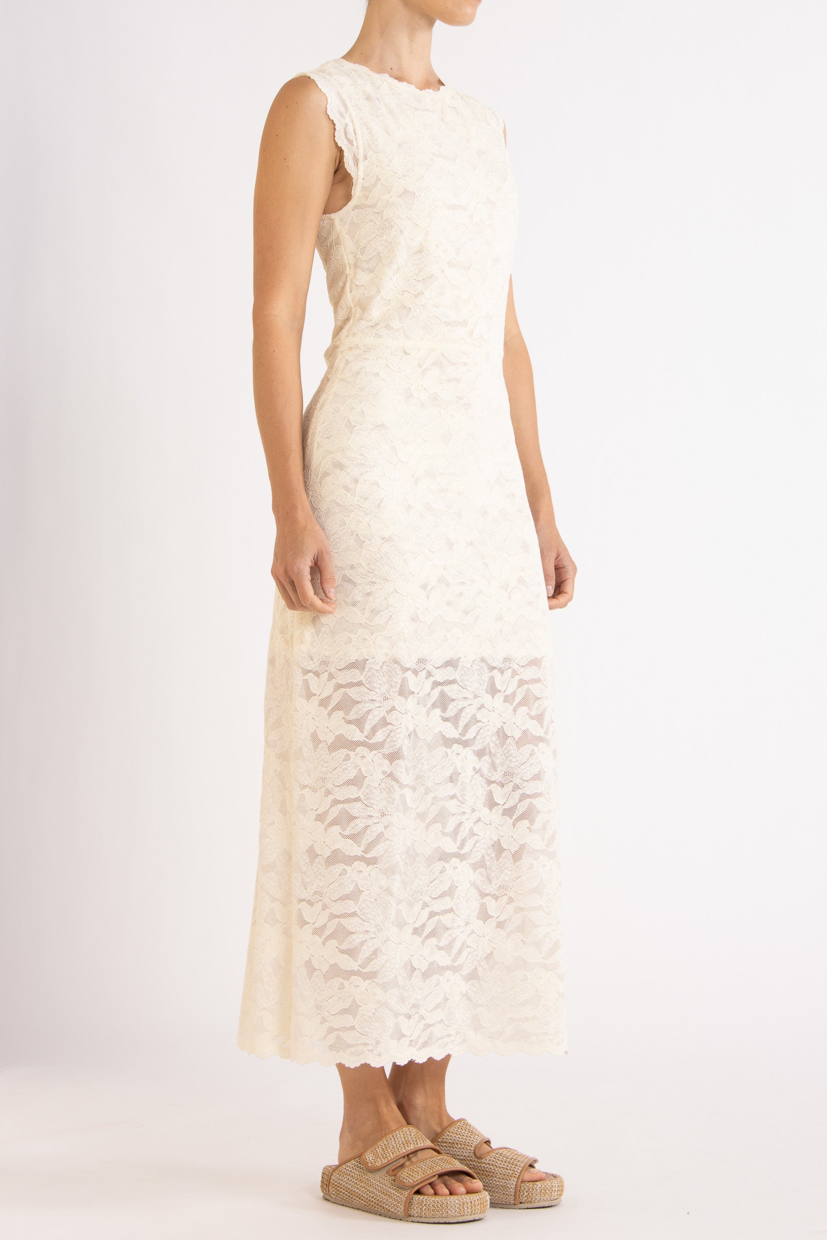 Erika Sleeveless Lace Dress