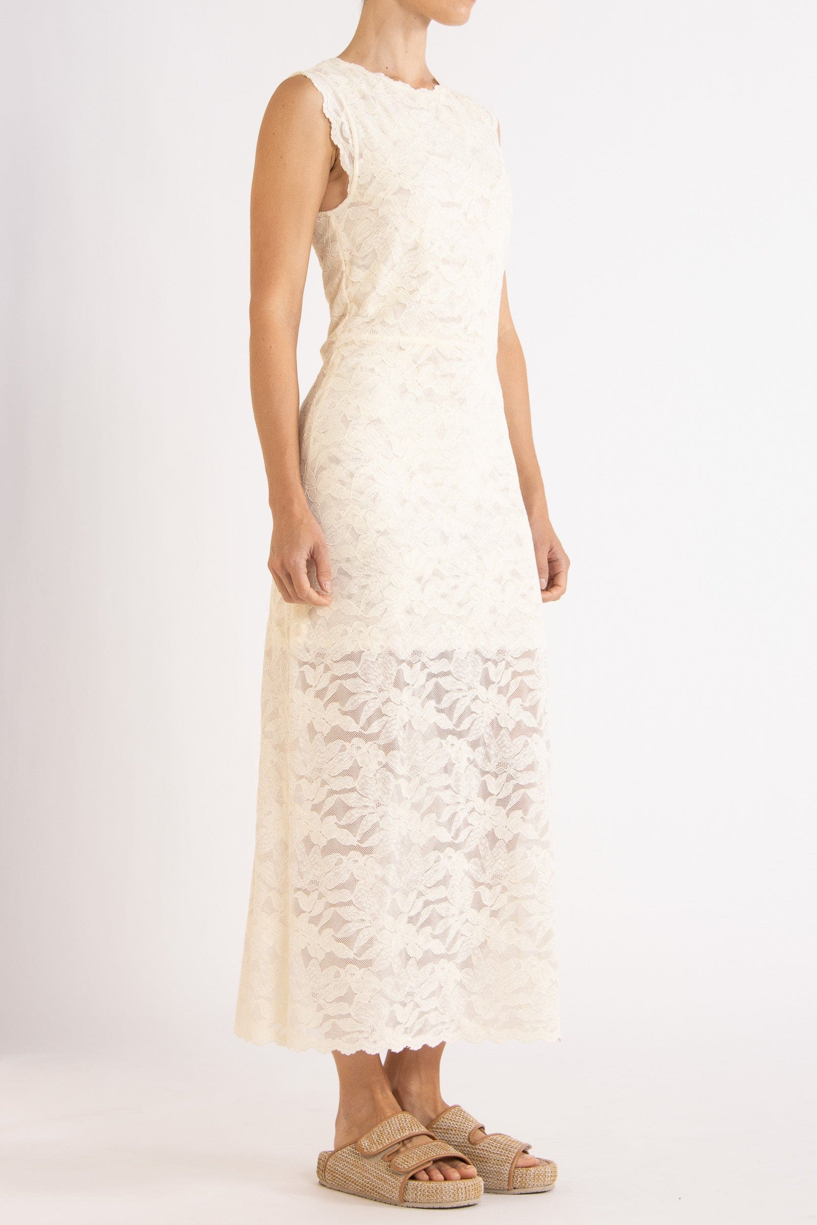 Erika Sleeveless Lace Dress