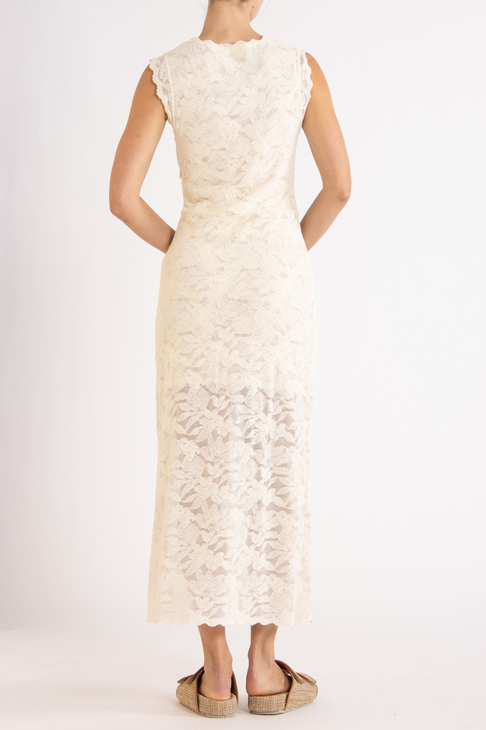 Erika Sleeveless Lace Dress