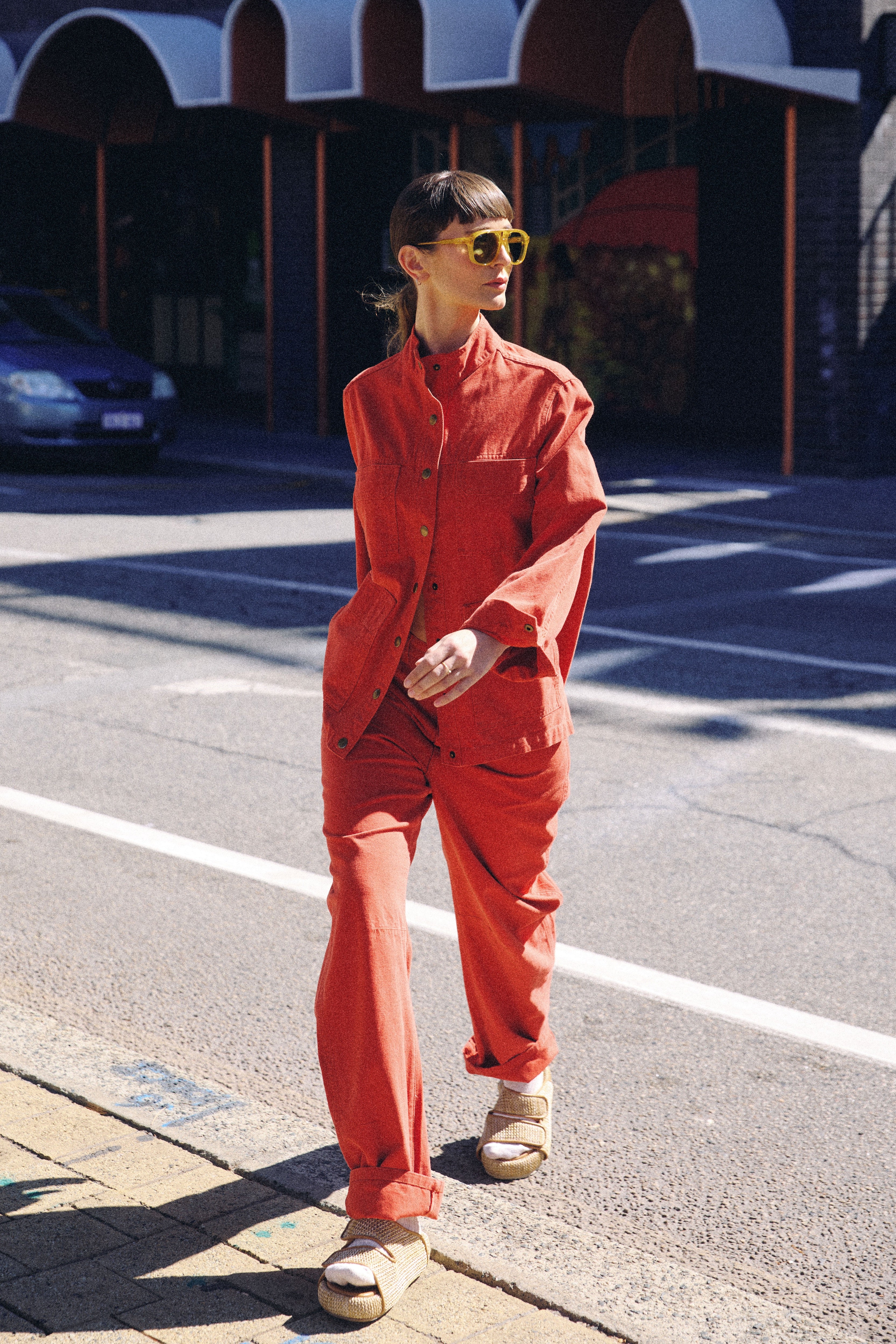Melina Cotton Twill Utility Jacket