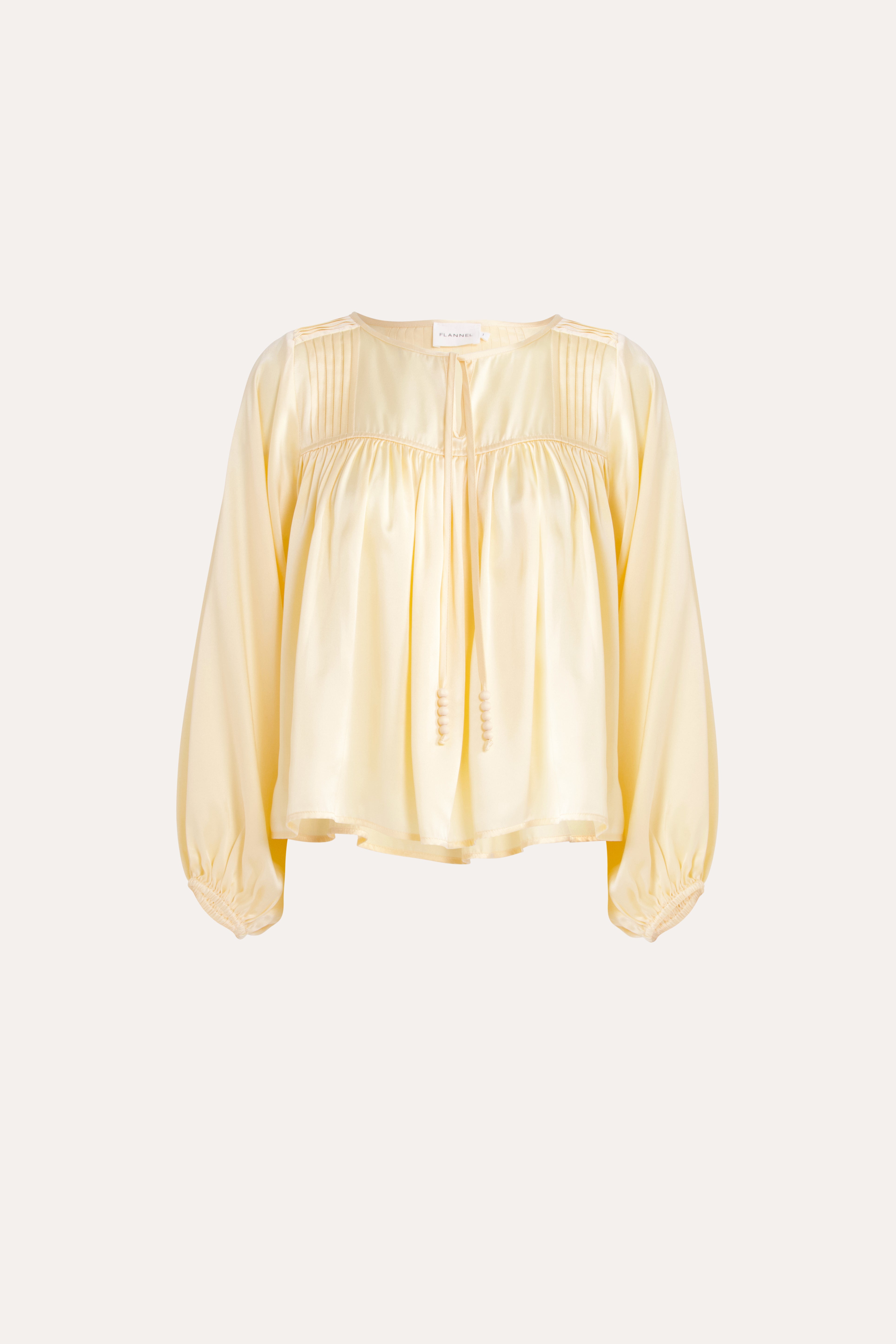 Tindra Silk Long Sleeve Top