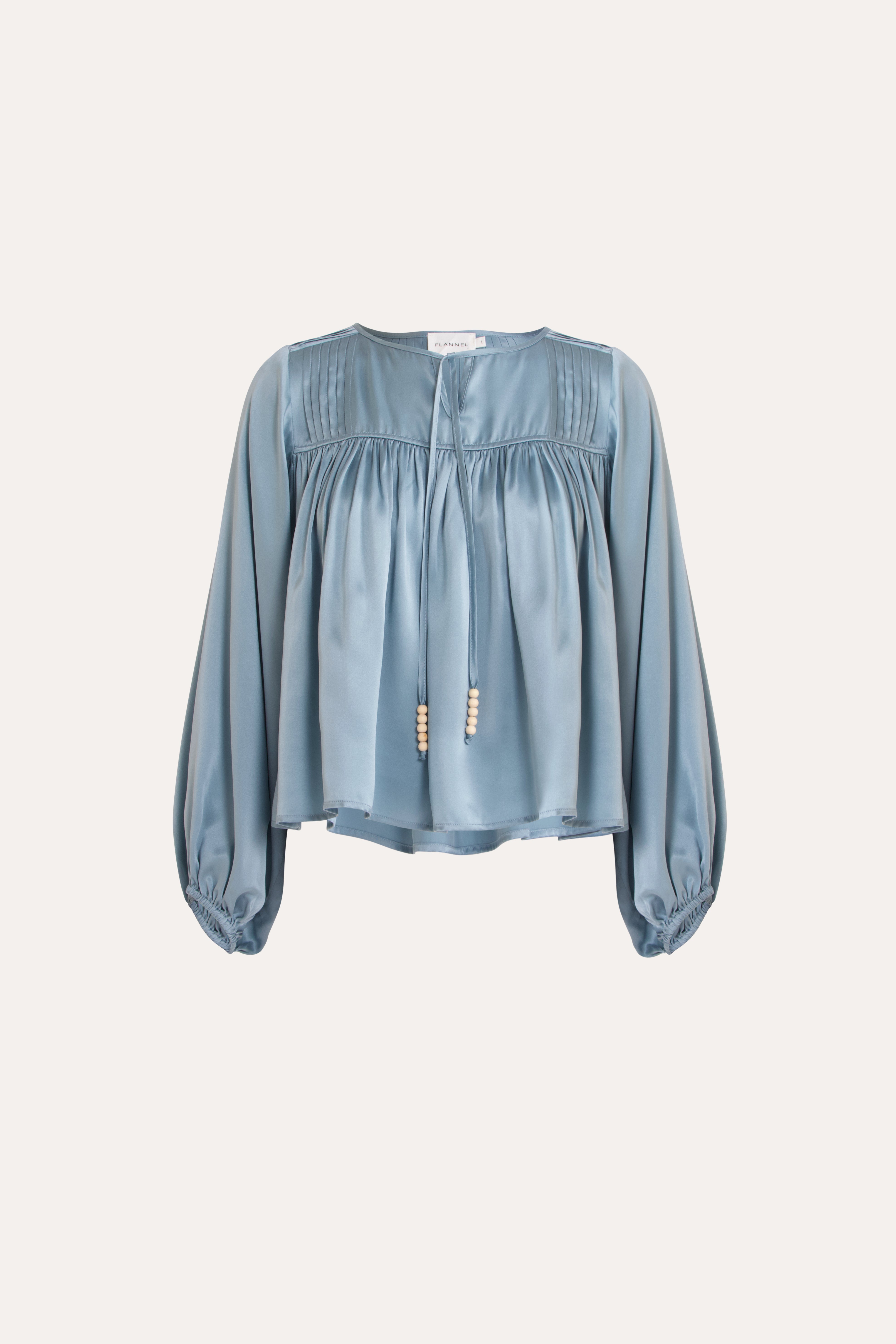 Tindra Silk Long Sleeve Top