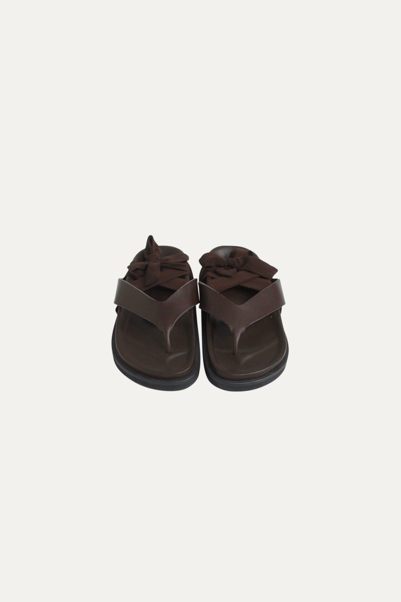 Kindred Leather & Silk Wrap Sandal