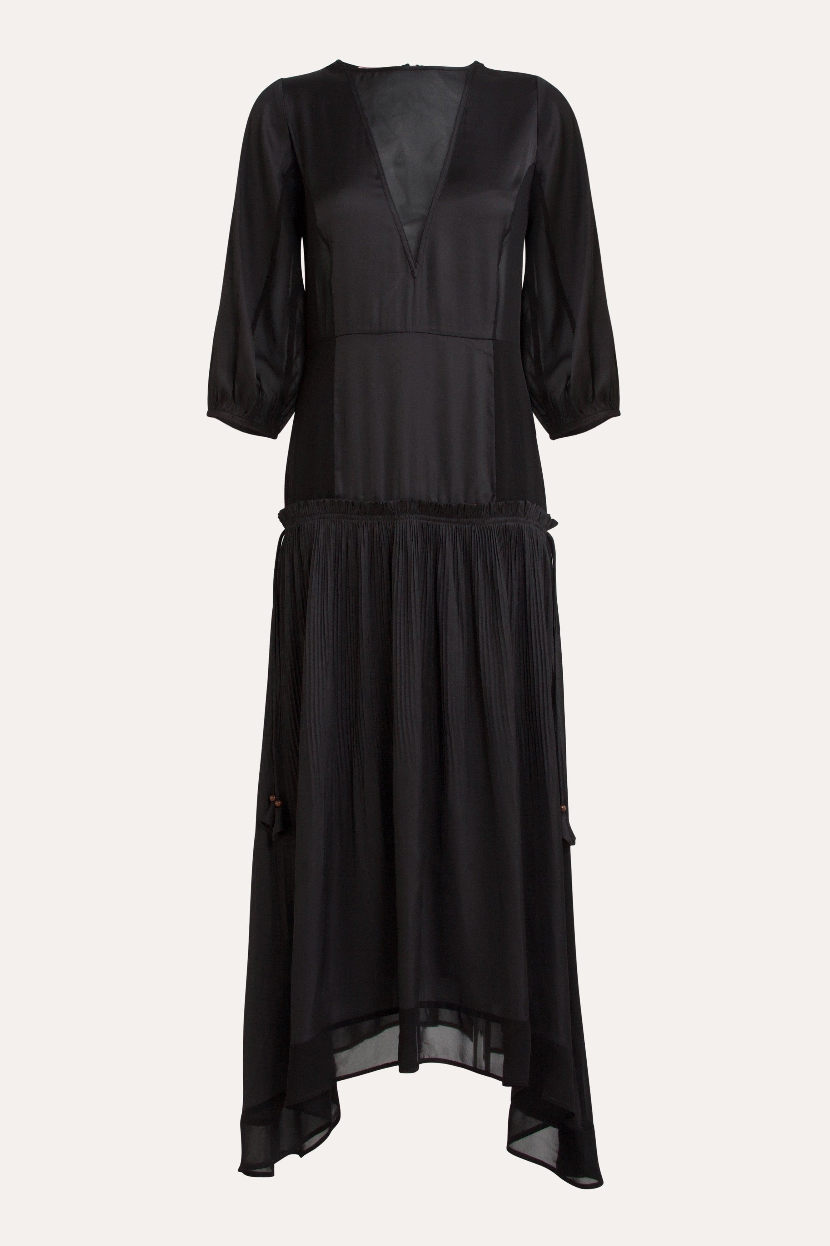 Paris Satin & Chiffon Dress