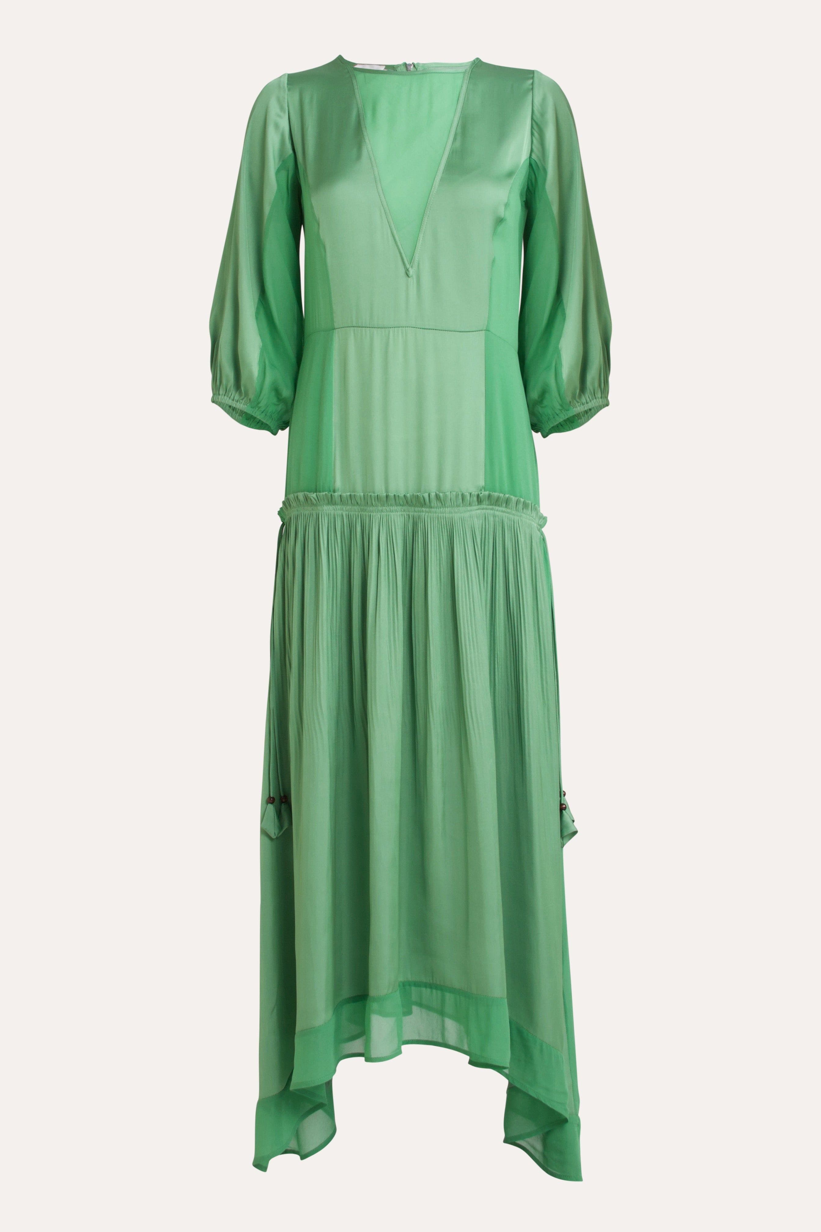 Paris Satin & Chiffon Dress