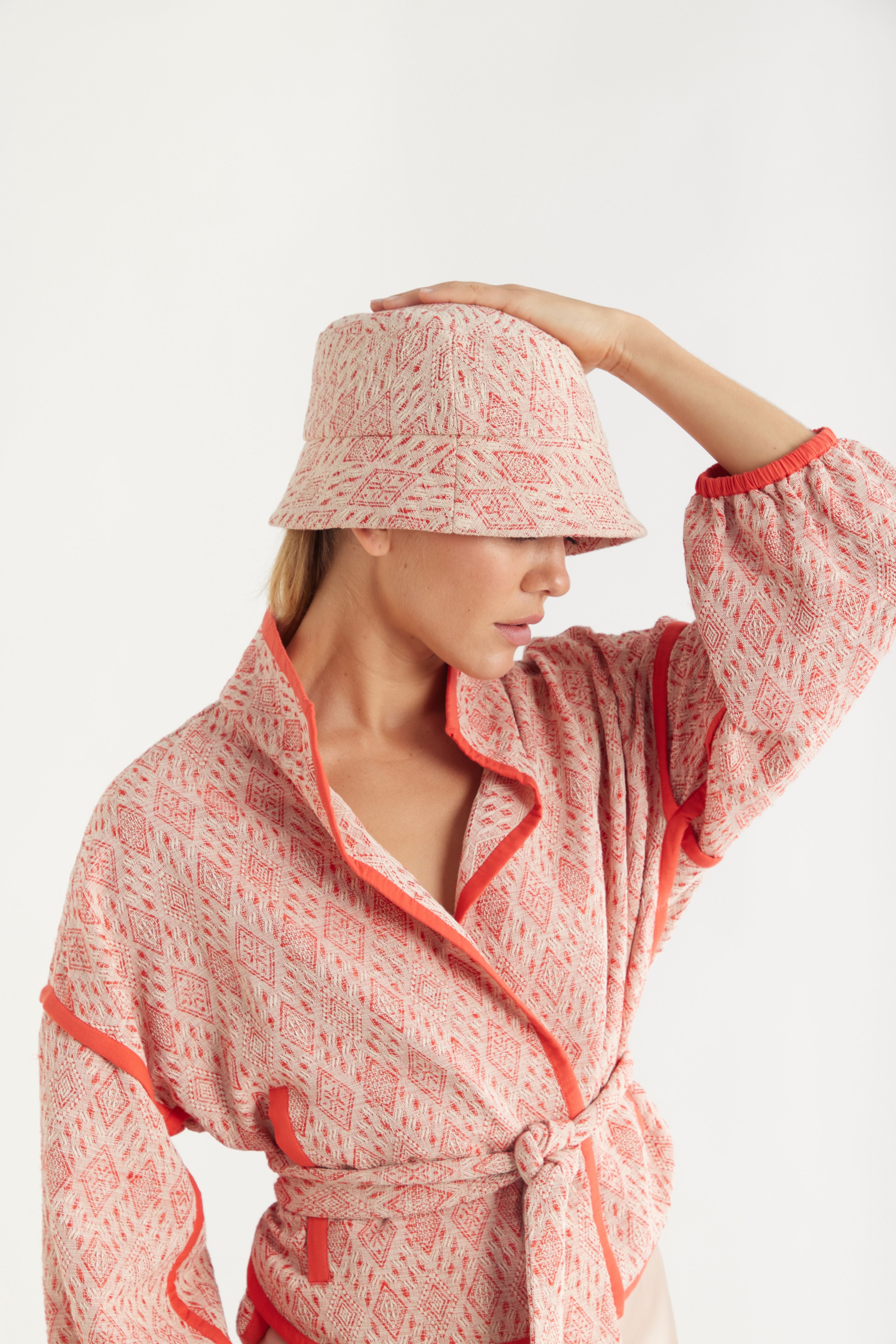 Brooklyn Cotton Jacquard Bucket Hat