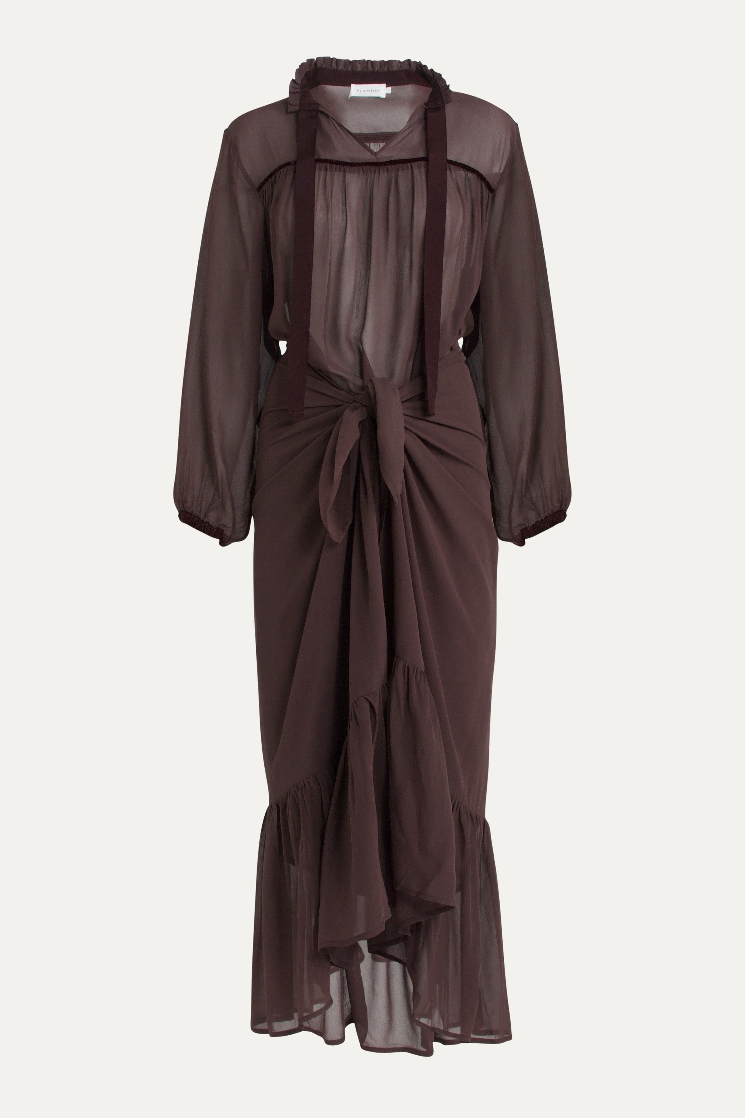 Tobi Chiffon Wrap Skirt Dress