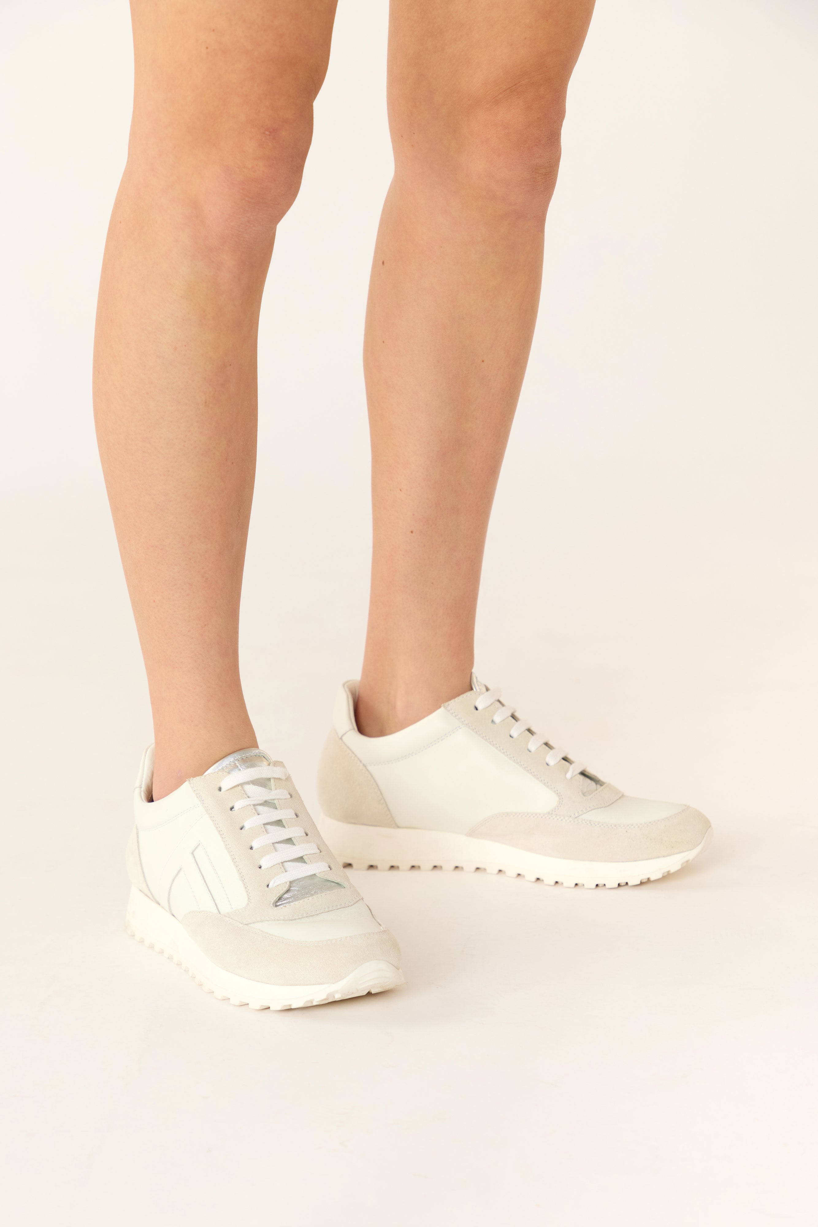 スニーカー Low-top Wool flannel sneakers with leather profiles Brunello Cucinelli Low-top Wool Flannel Sneakers With