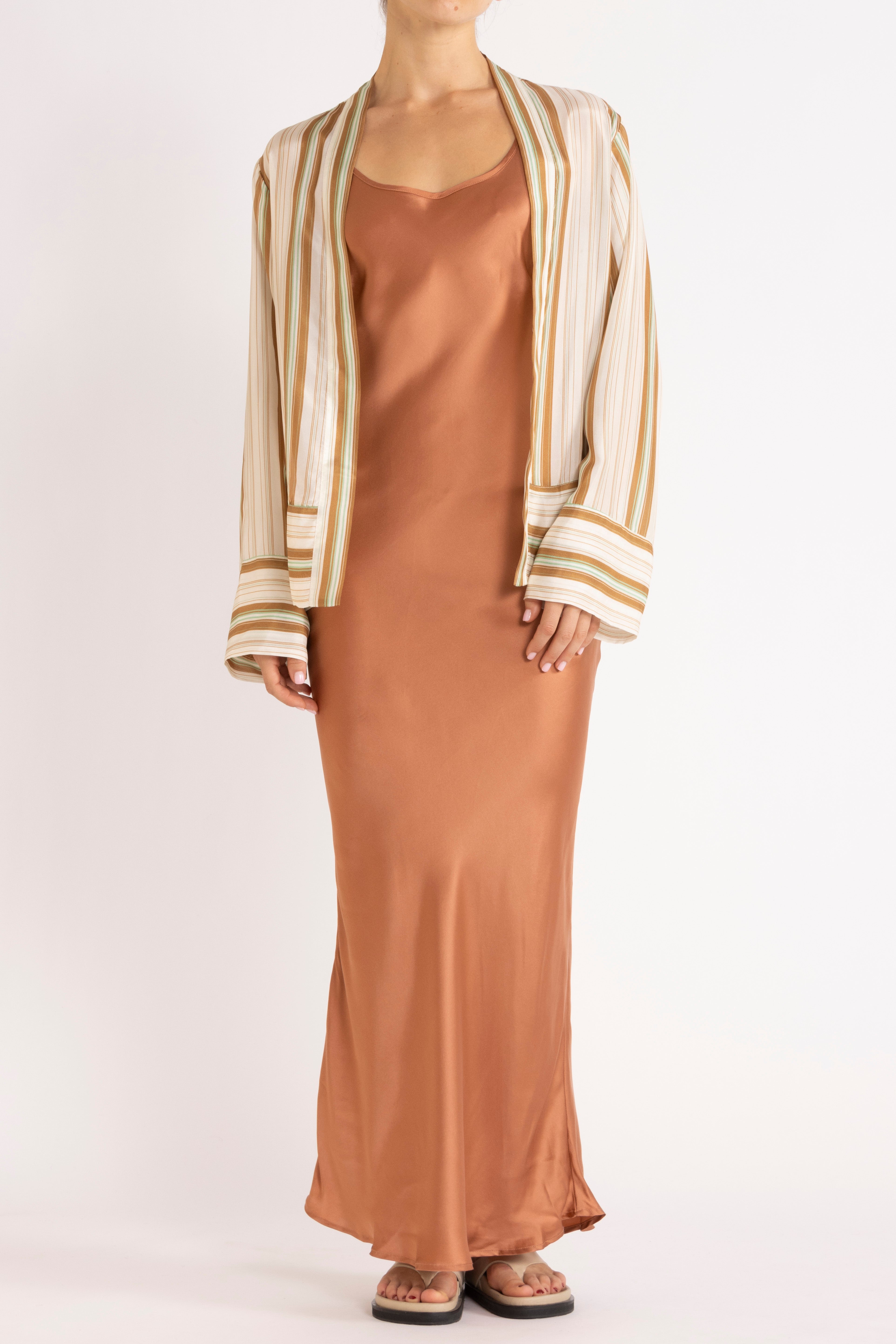 Essential Bias Washed Silk Maxi Slip