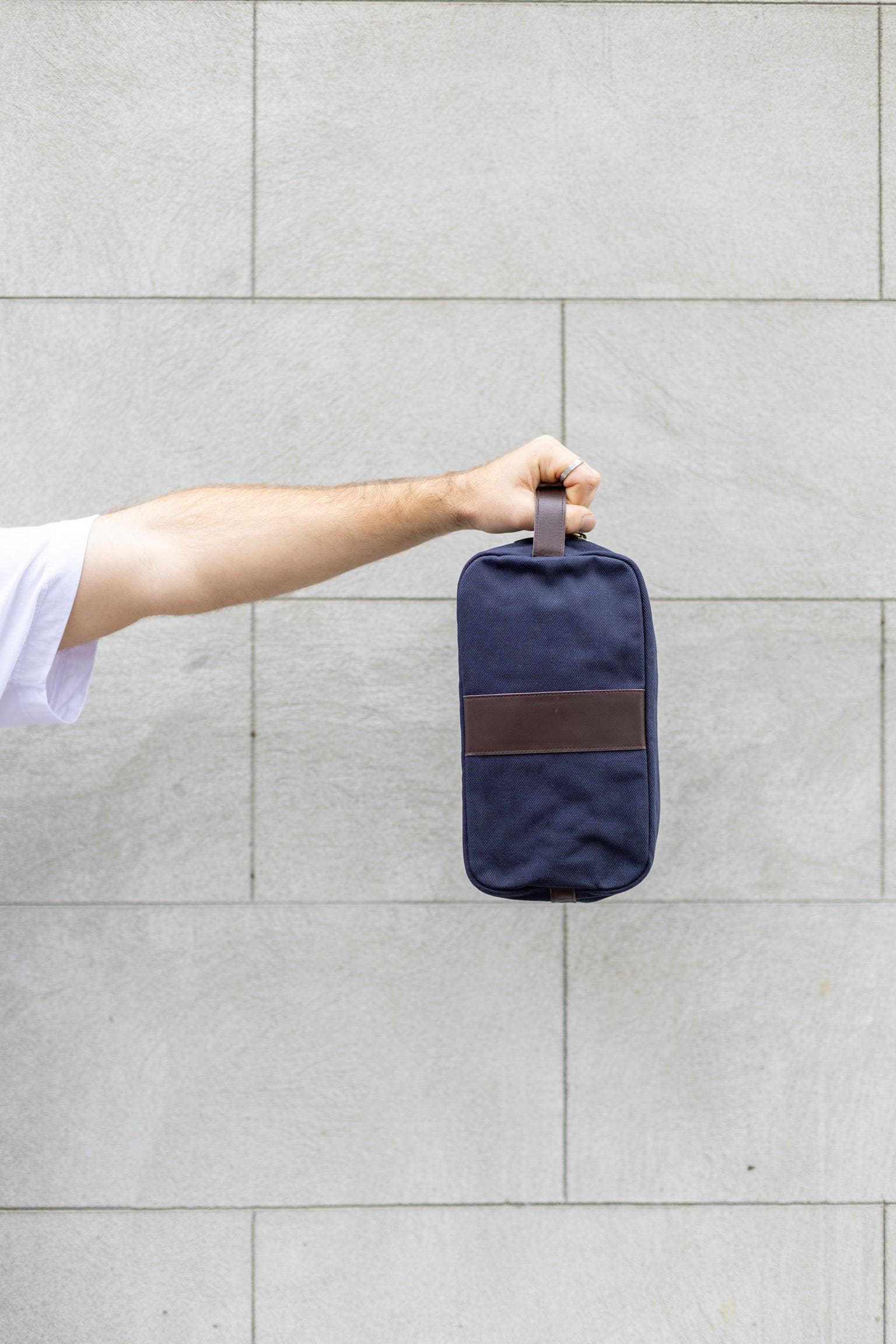 Hunter Canvas & Leather Toiletries Bag