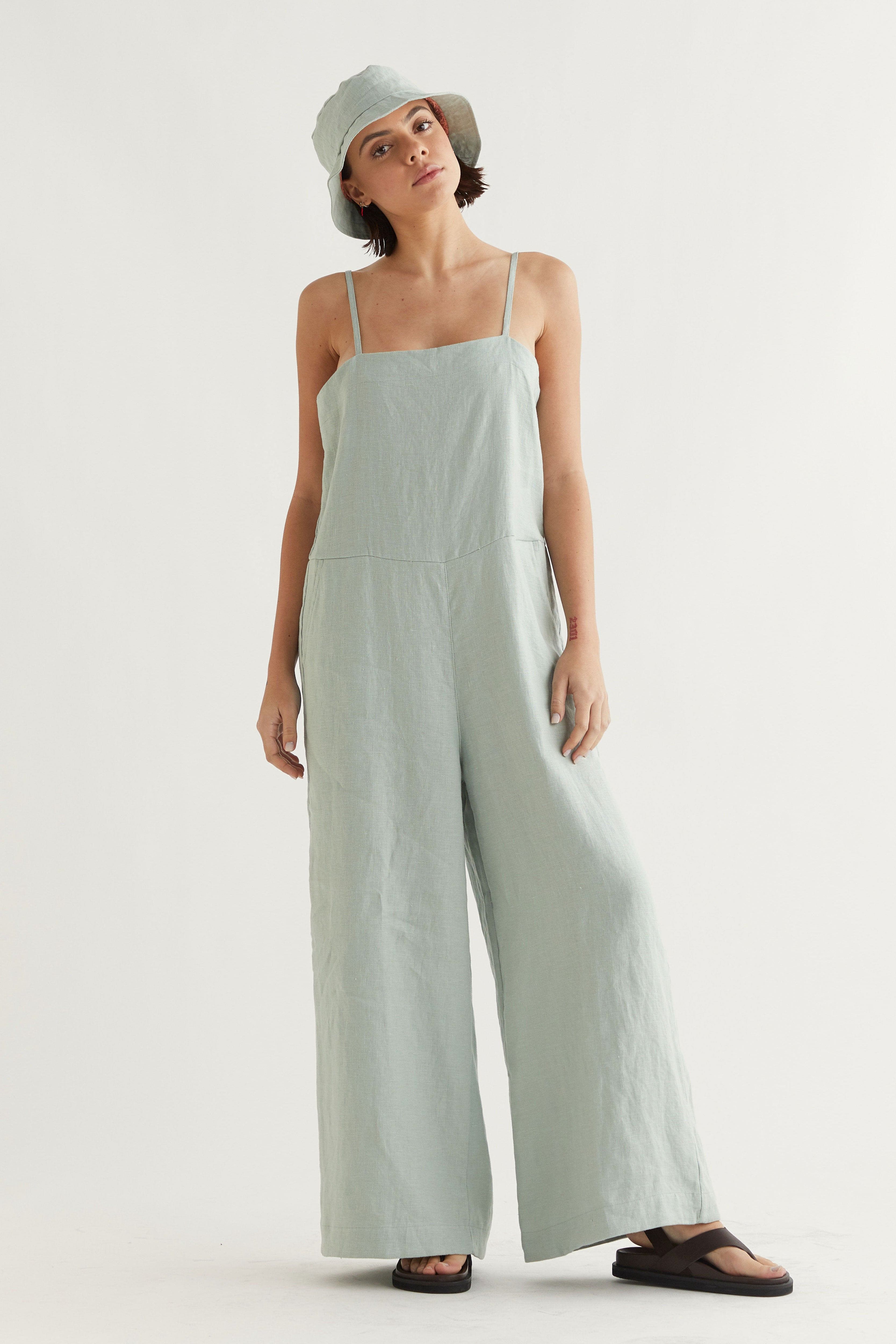Gabriella Linen Bucket Hat
