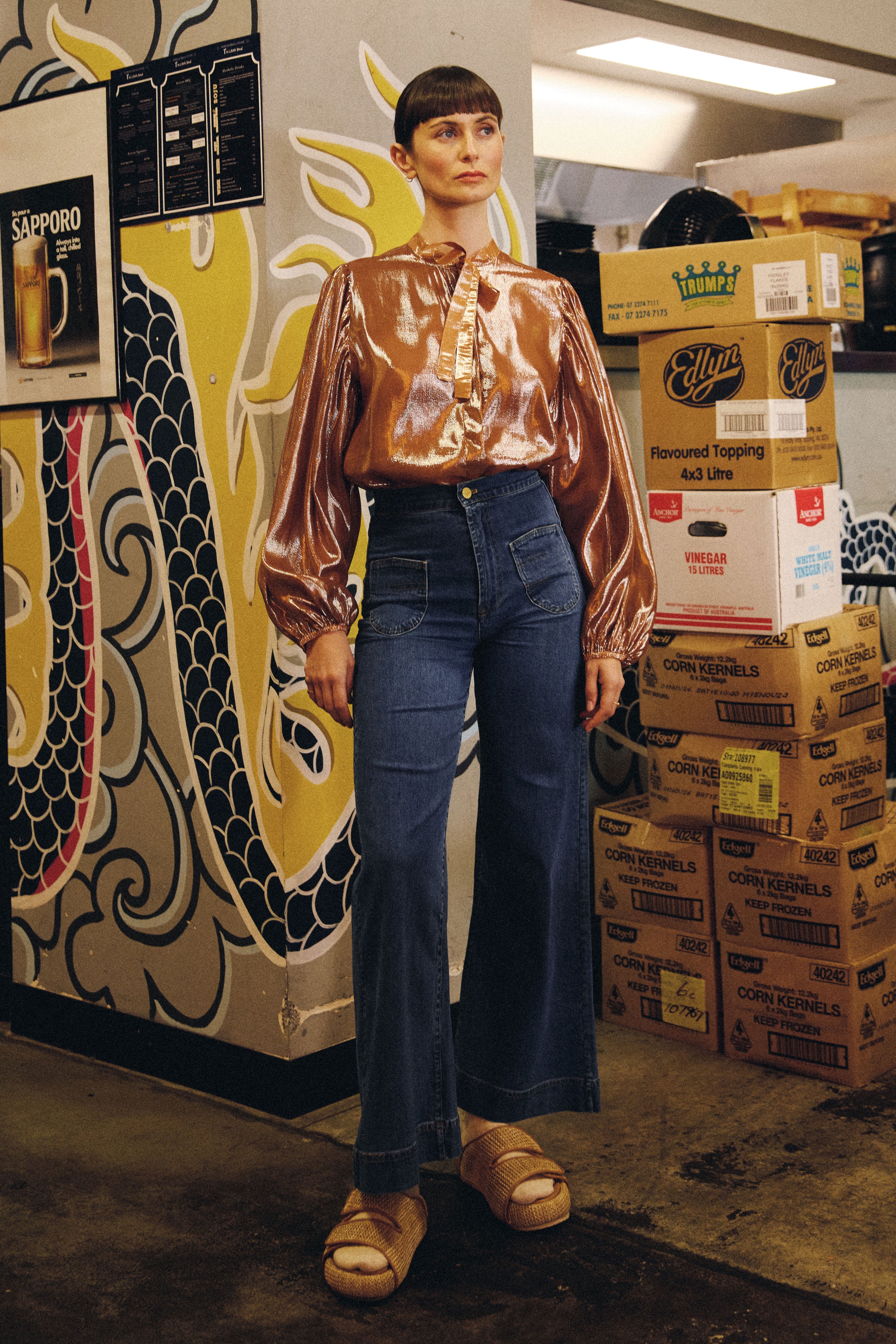Cerese Silk Lurex Shirt