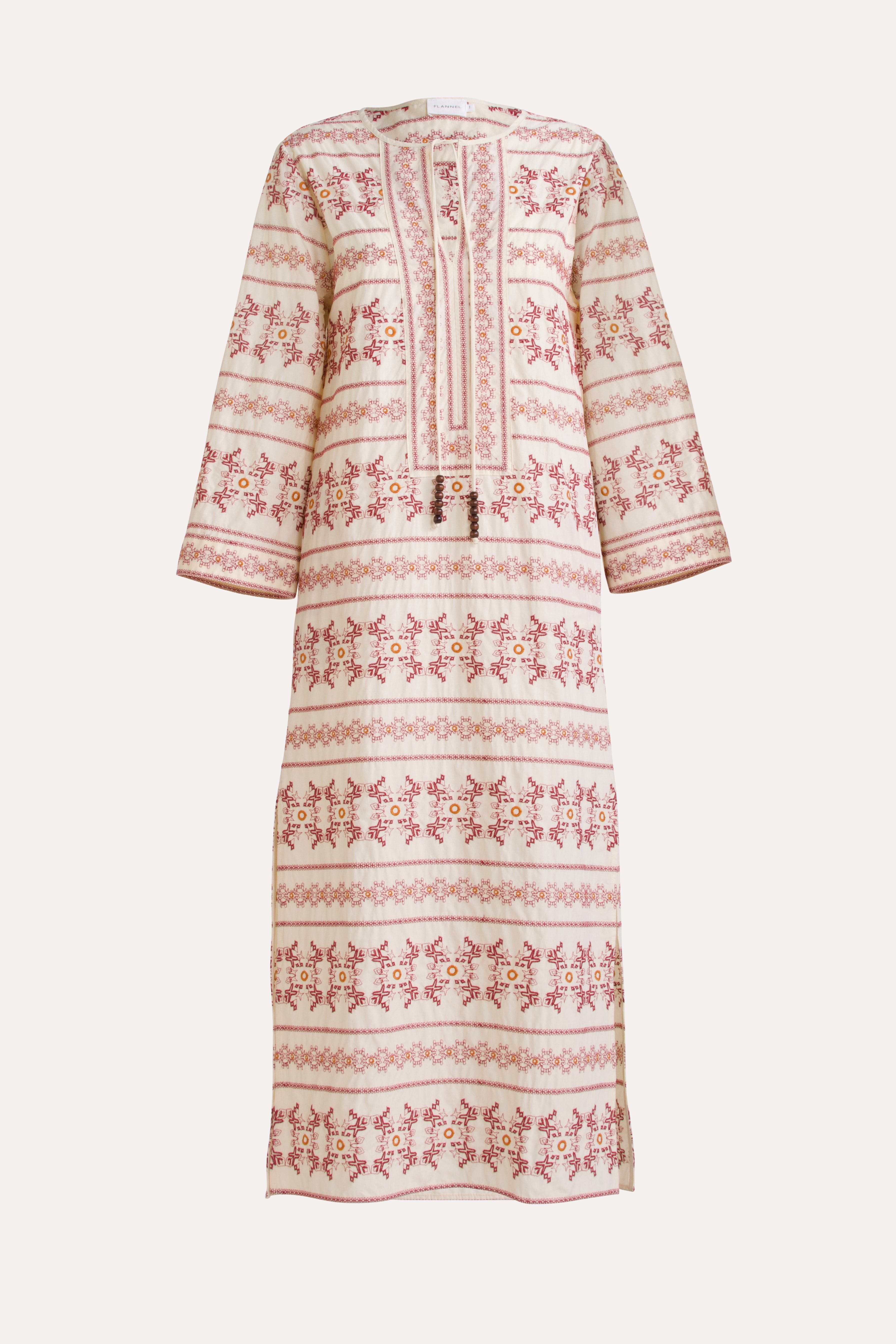 Anouk Embroidered Cotton Tunic Dress