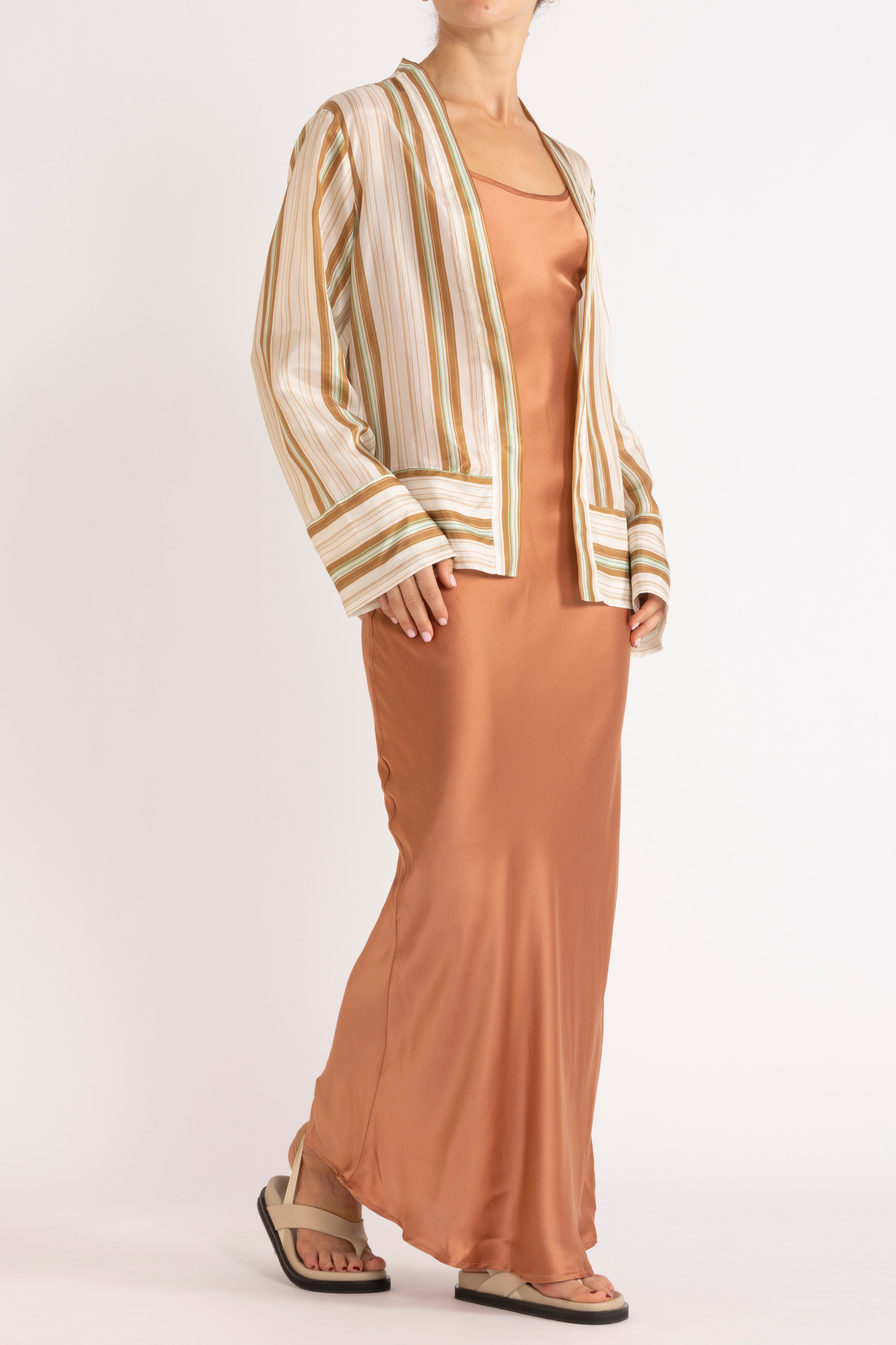 Essential Bias Washed Silk Maxi Slip
