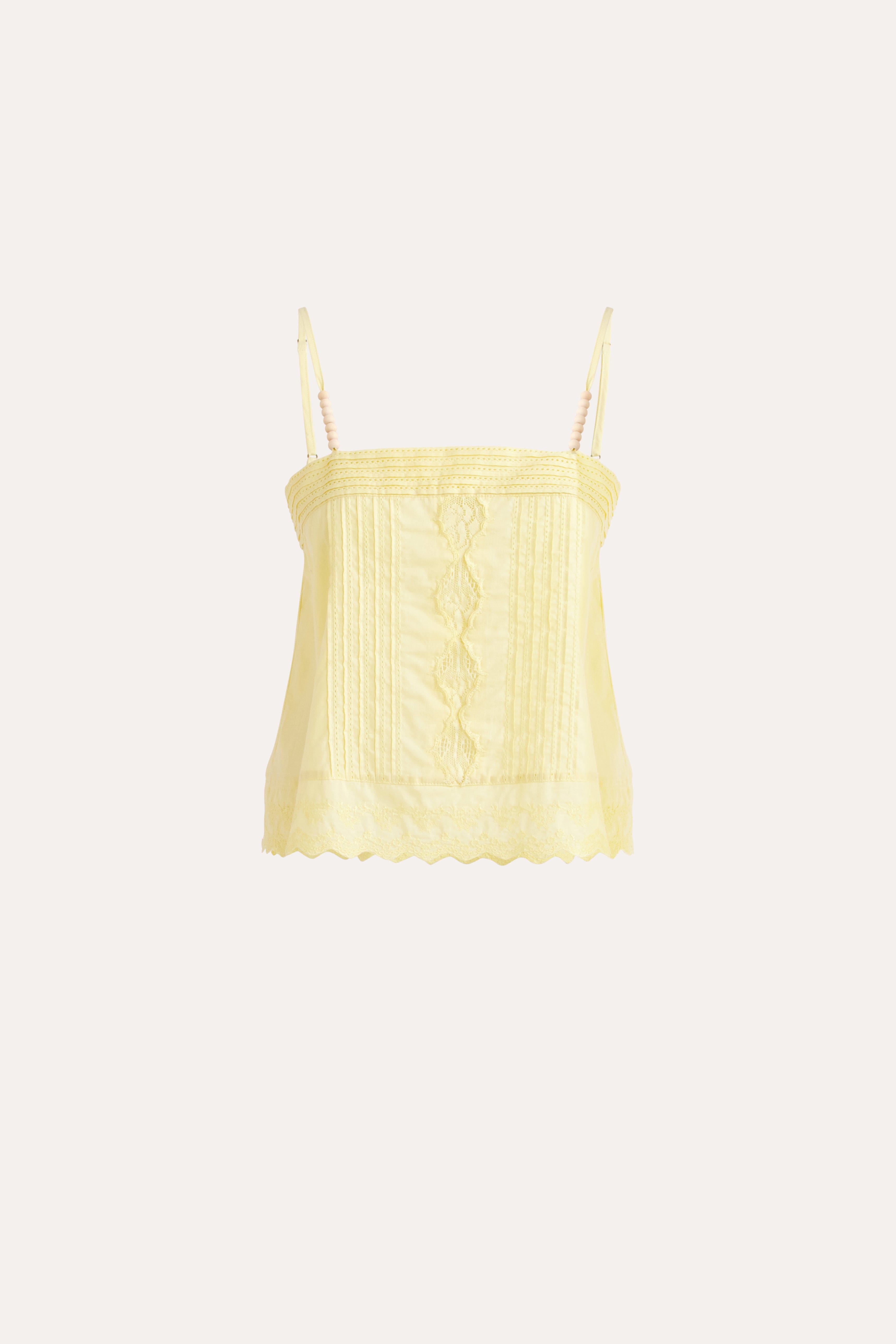 Charlotte Embroidered Cotton Cami