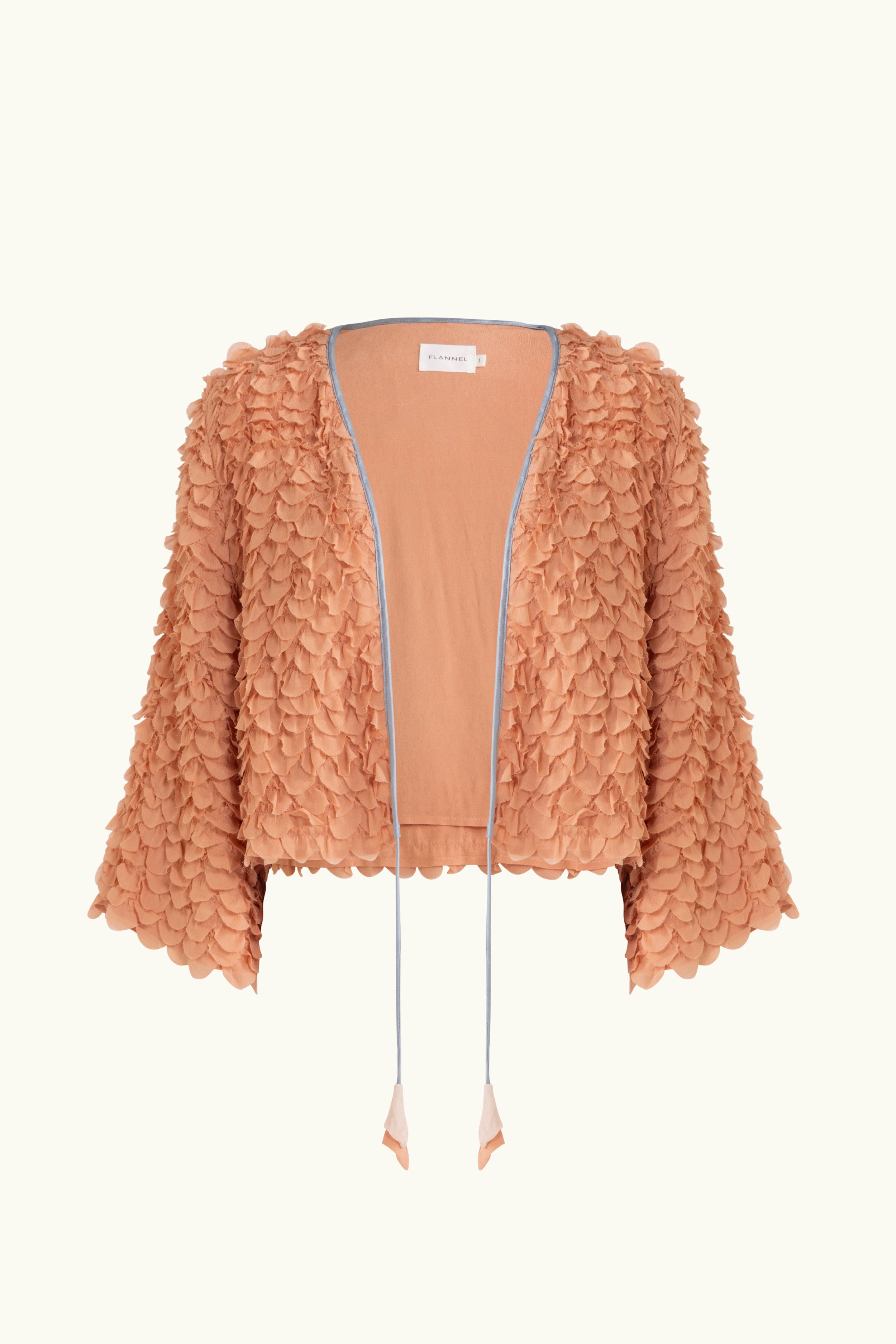 Addie Scalloped Chiffon Jacket