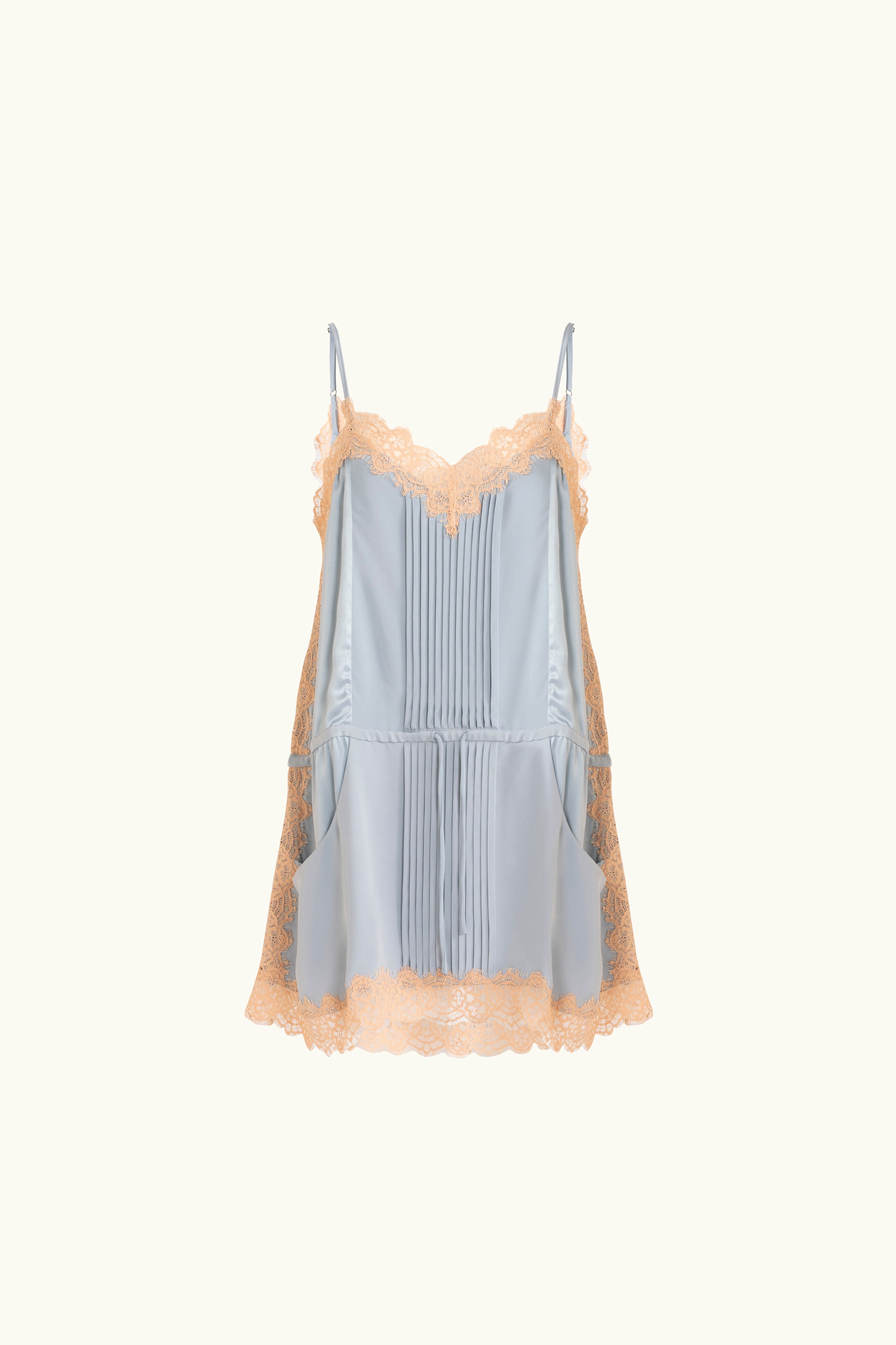 Brodie Silk & Lace Mini Cami Dress