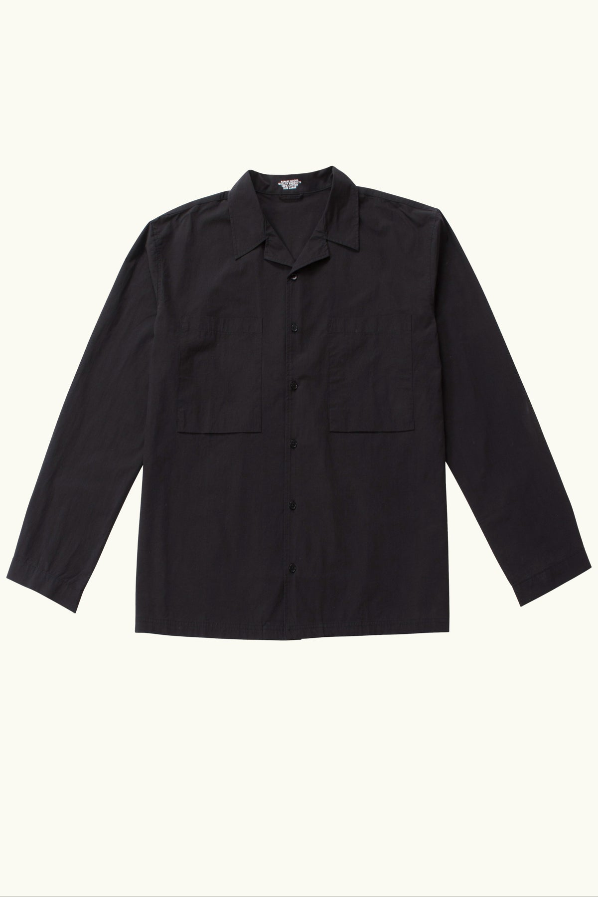 Repare Goods Camp Collar Long Sleeve Shirt
