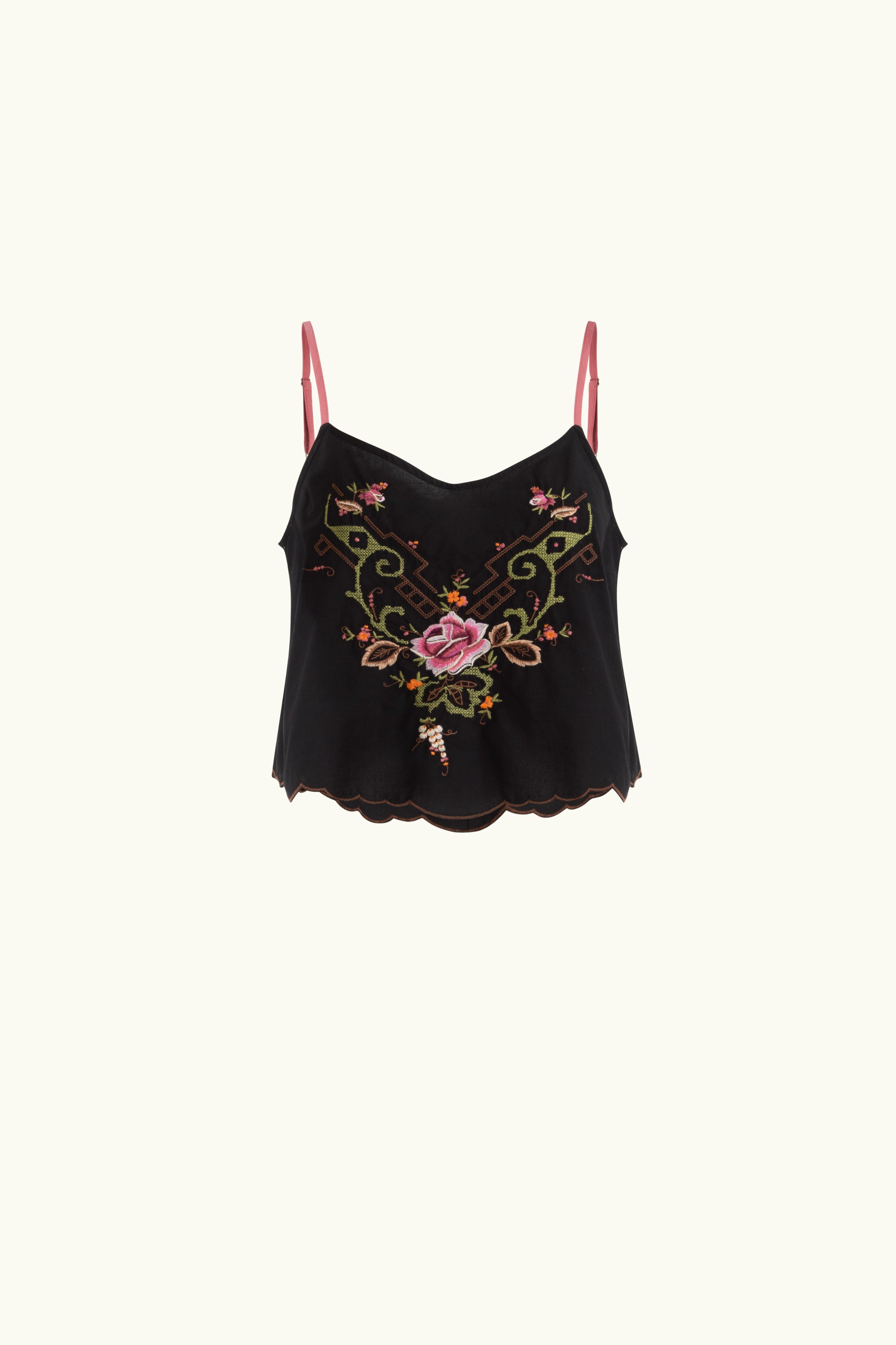 Esther Embroidered Cotton Cami