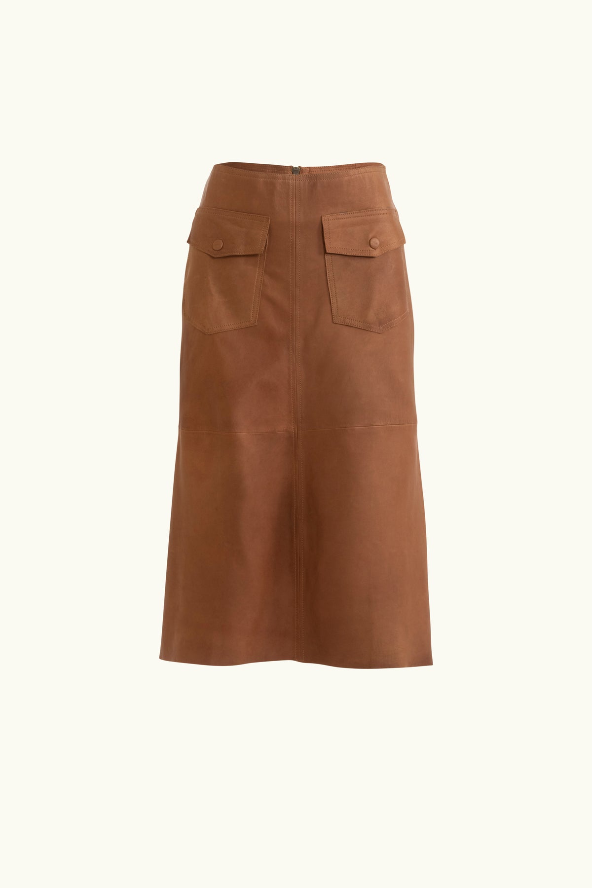 Frankie Leather Midi Skirt
