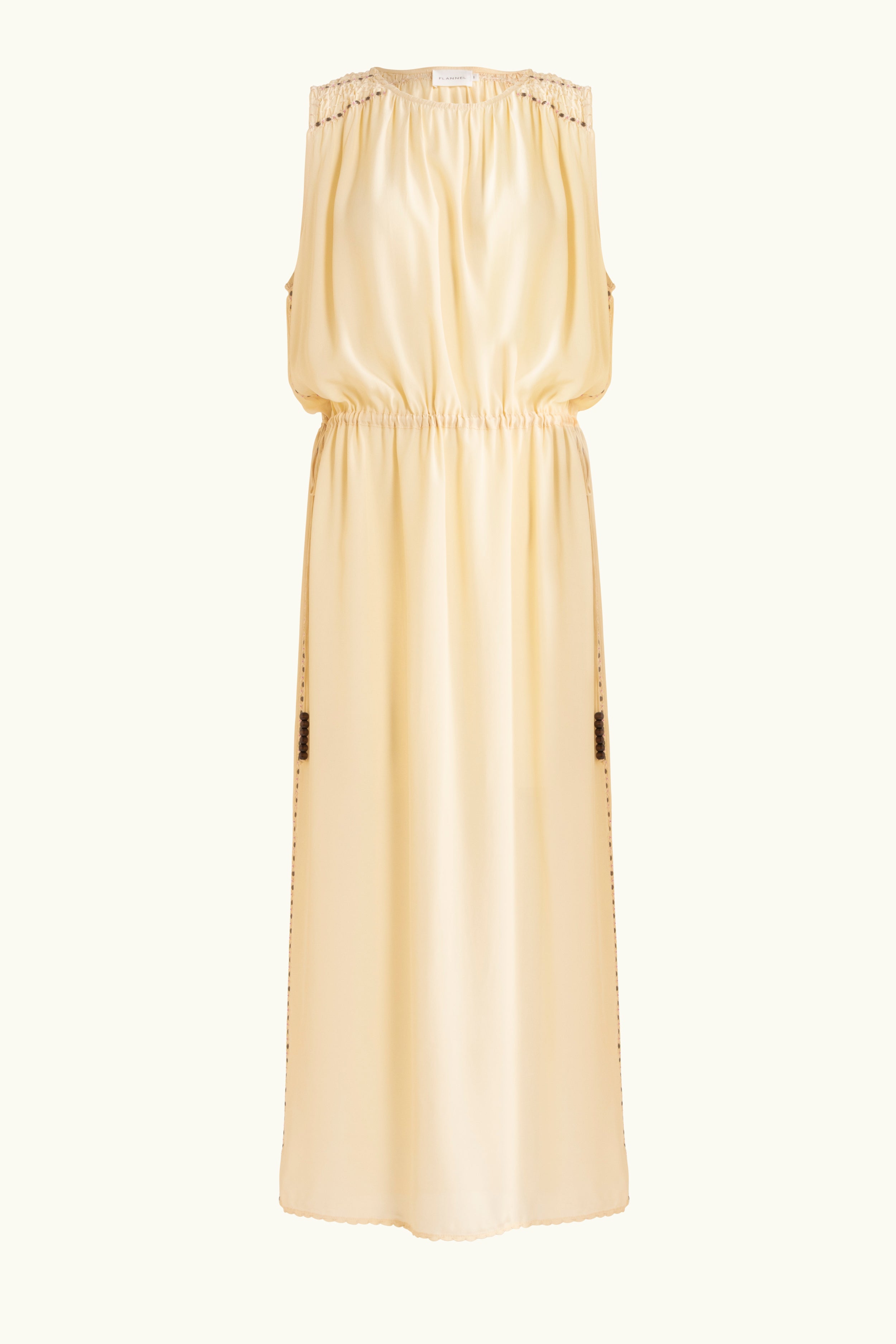 Gemini Crepe De Chine Sleeveless Dress