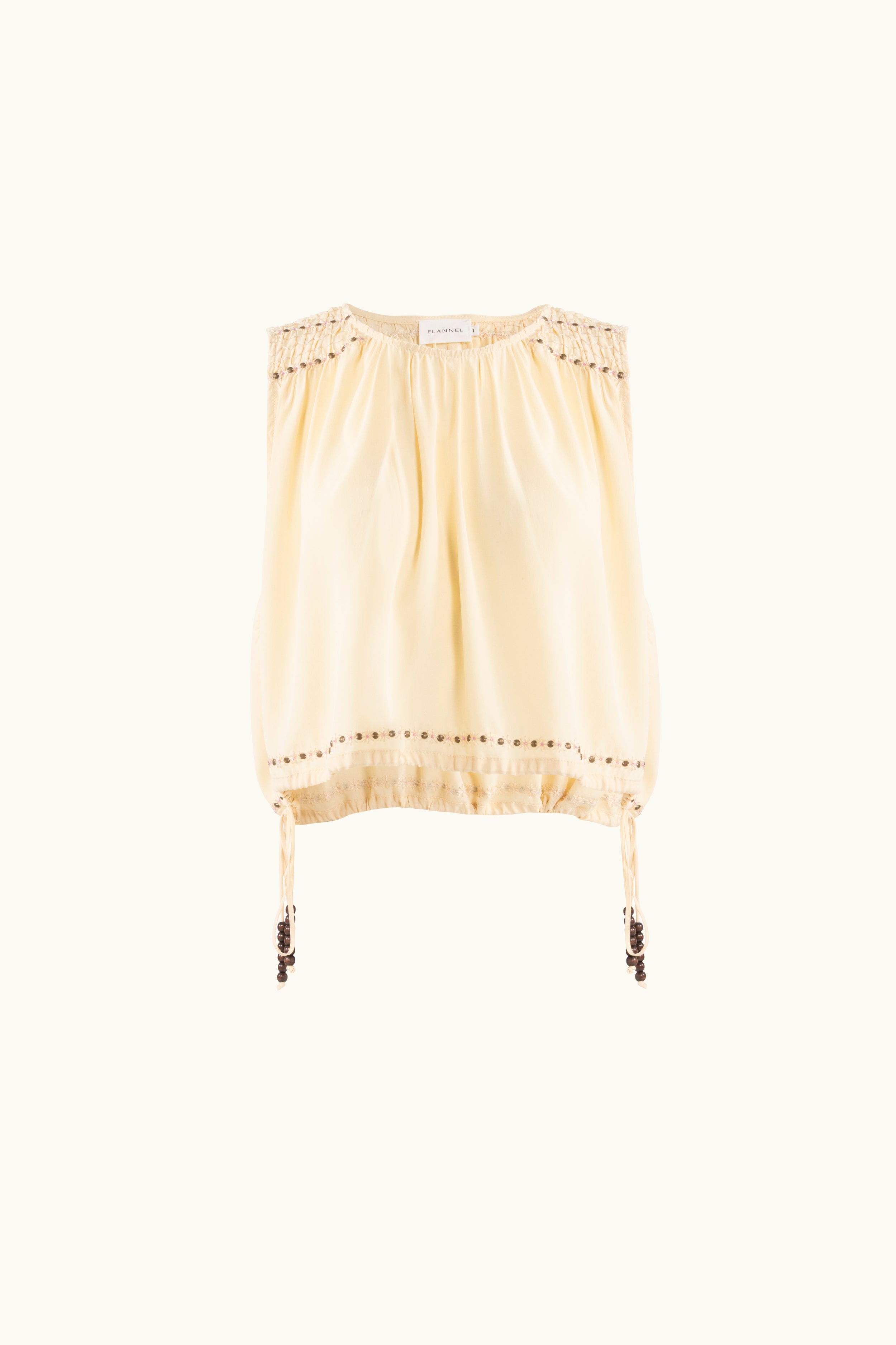 Gemini Crepe De Chine Sleeveless Top