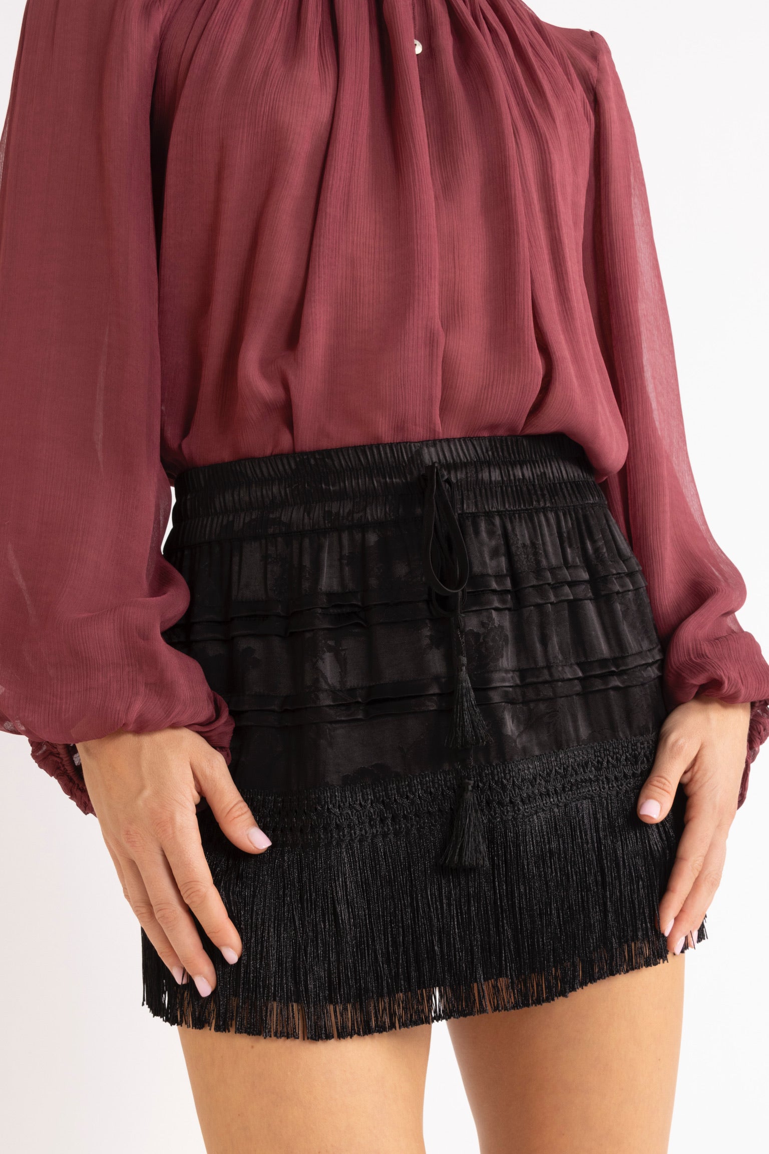 Gabrielle Fringe Frill Short