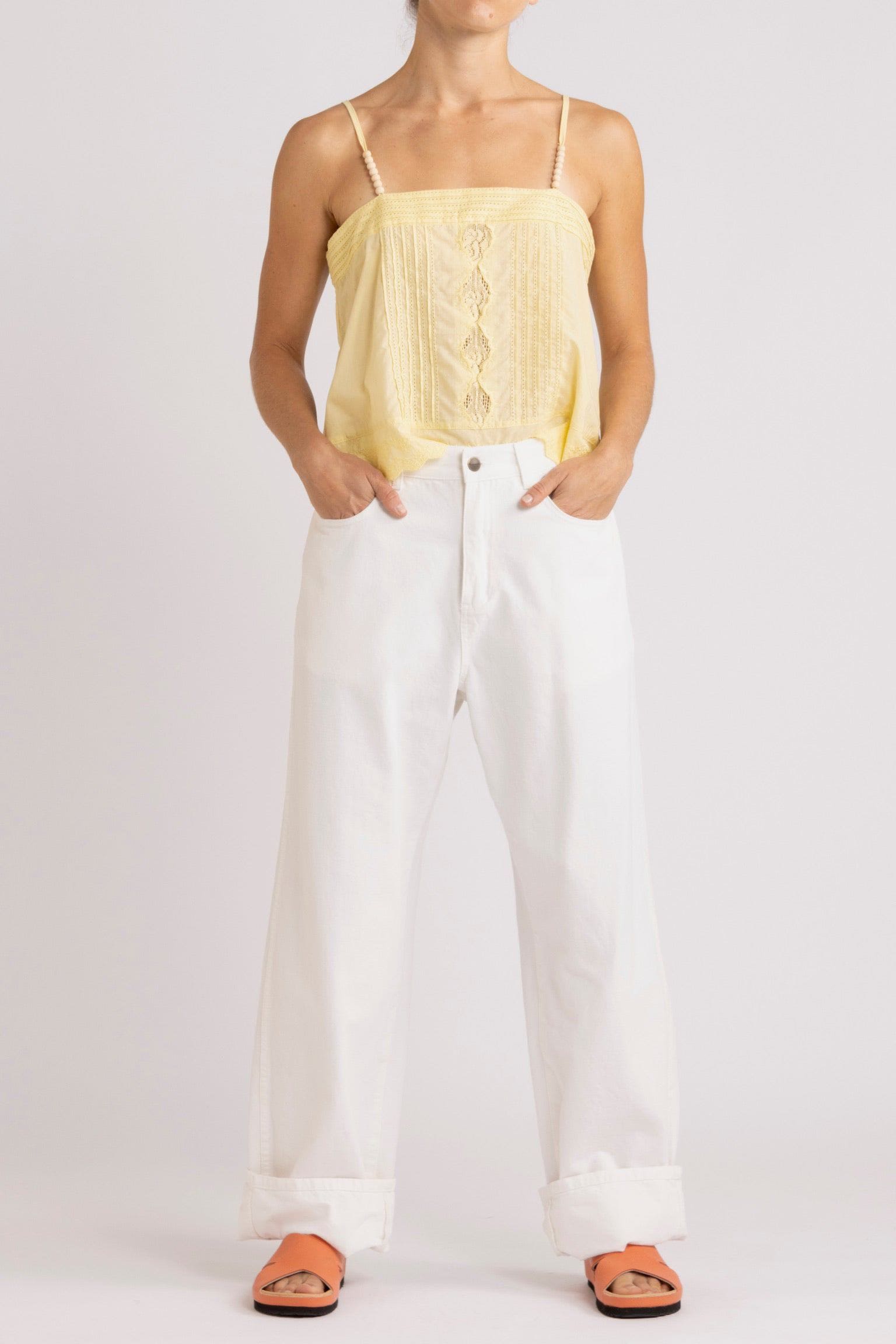 Charlotte Embroidered Cotton Cami