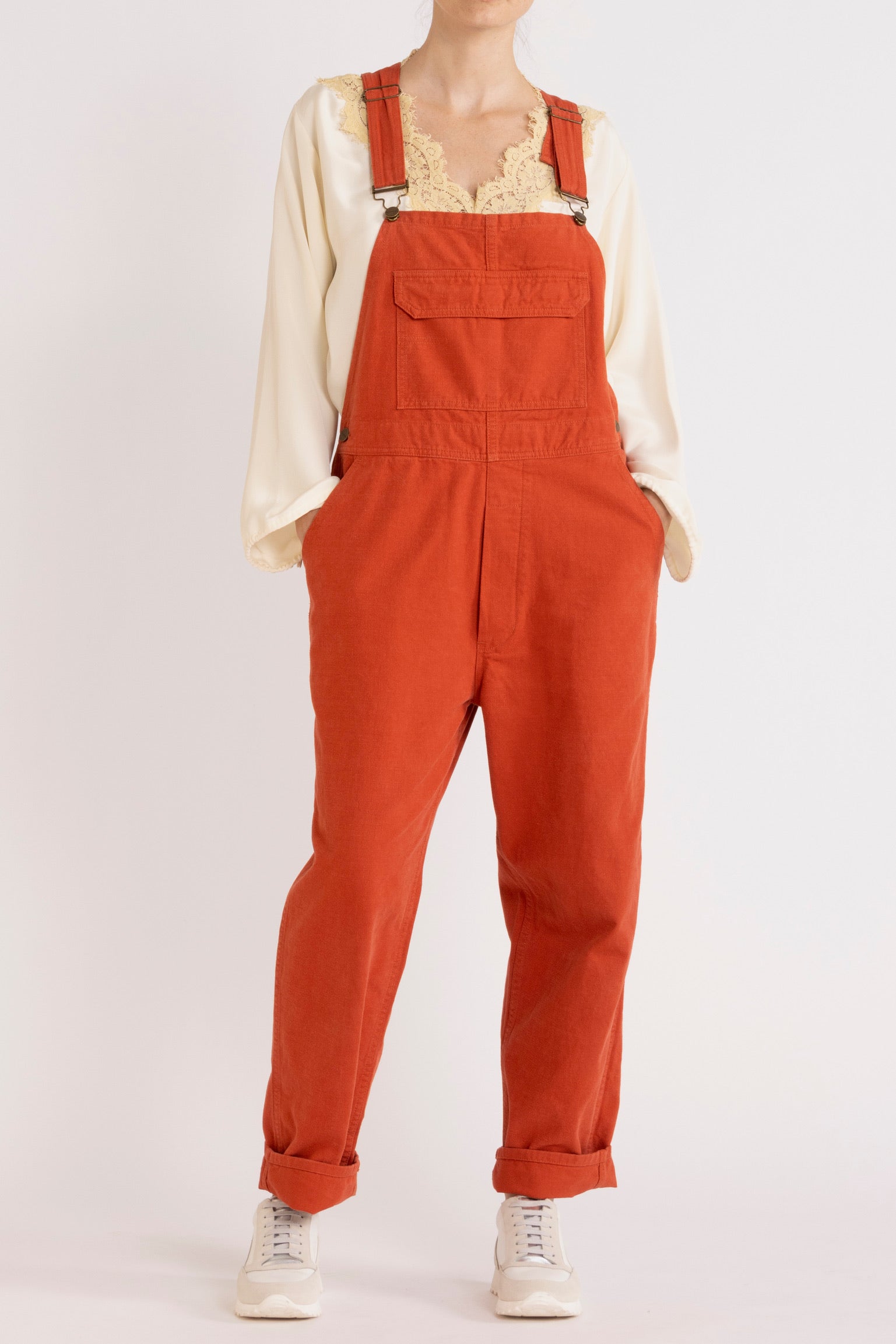 Melina Cotton Twill Overalls